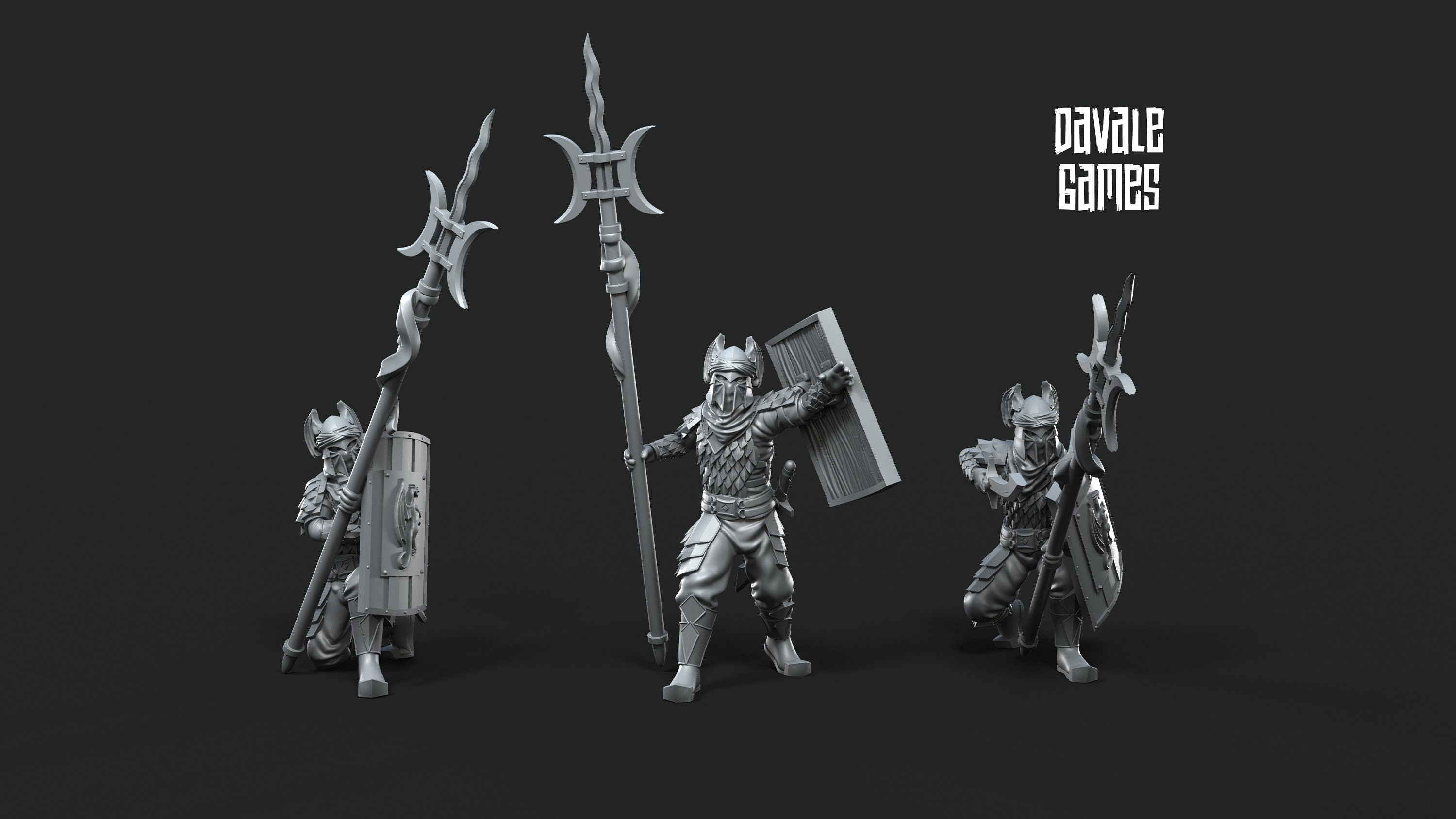 Dragon Army long spear warriors 28mm miniature dungeon and dragons fantasy wargaming miniature tabletop fantasy miniature painting dnd