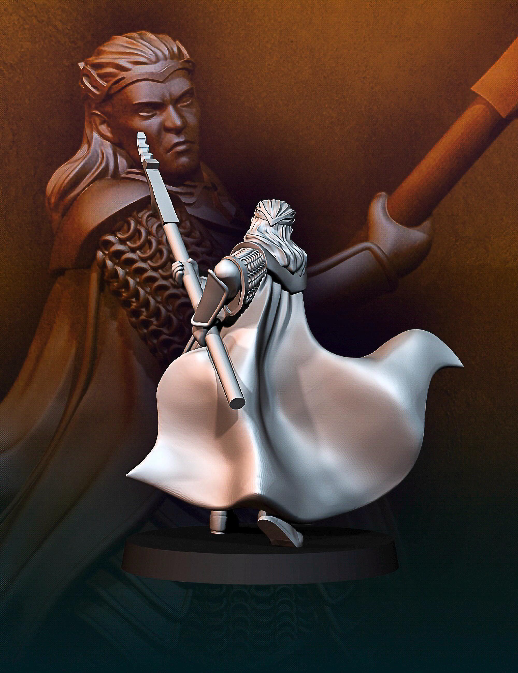 Elf king 28mm miniatures dnd minis fantasy miniatures dungeons and dragons miniatures for painting wargaming miniatures tabletop wargames