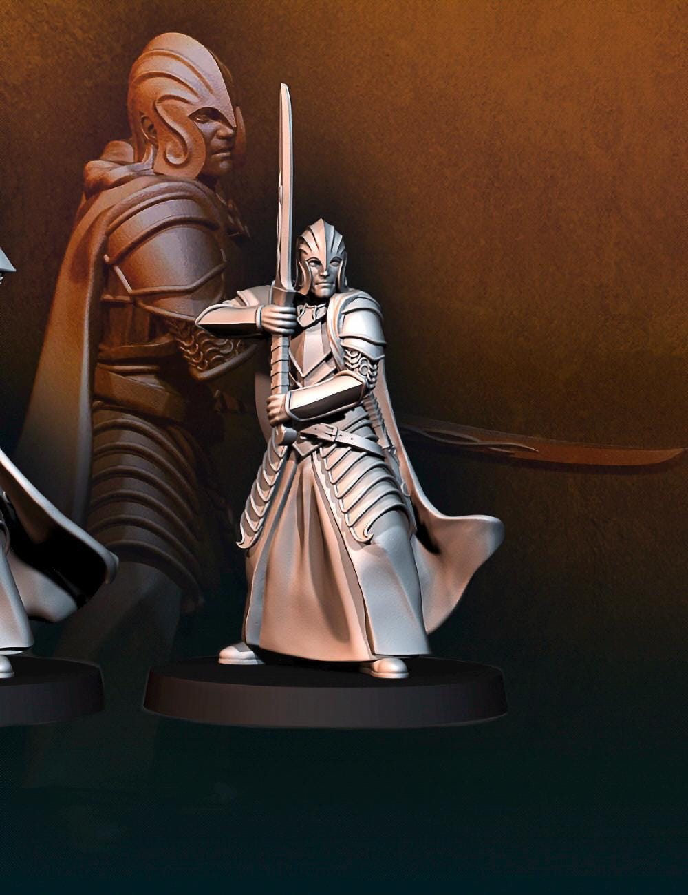 Elf swordmen 28mm miniatures dnd minis fantasy miniatures dungeons and dragons miniatures painting wargaming miniatures tabletop wargames