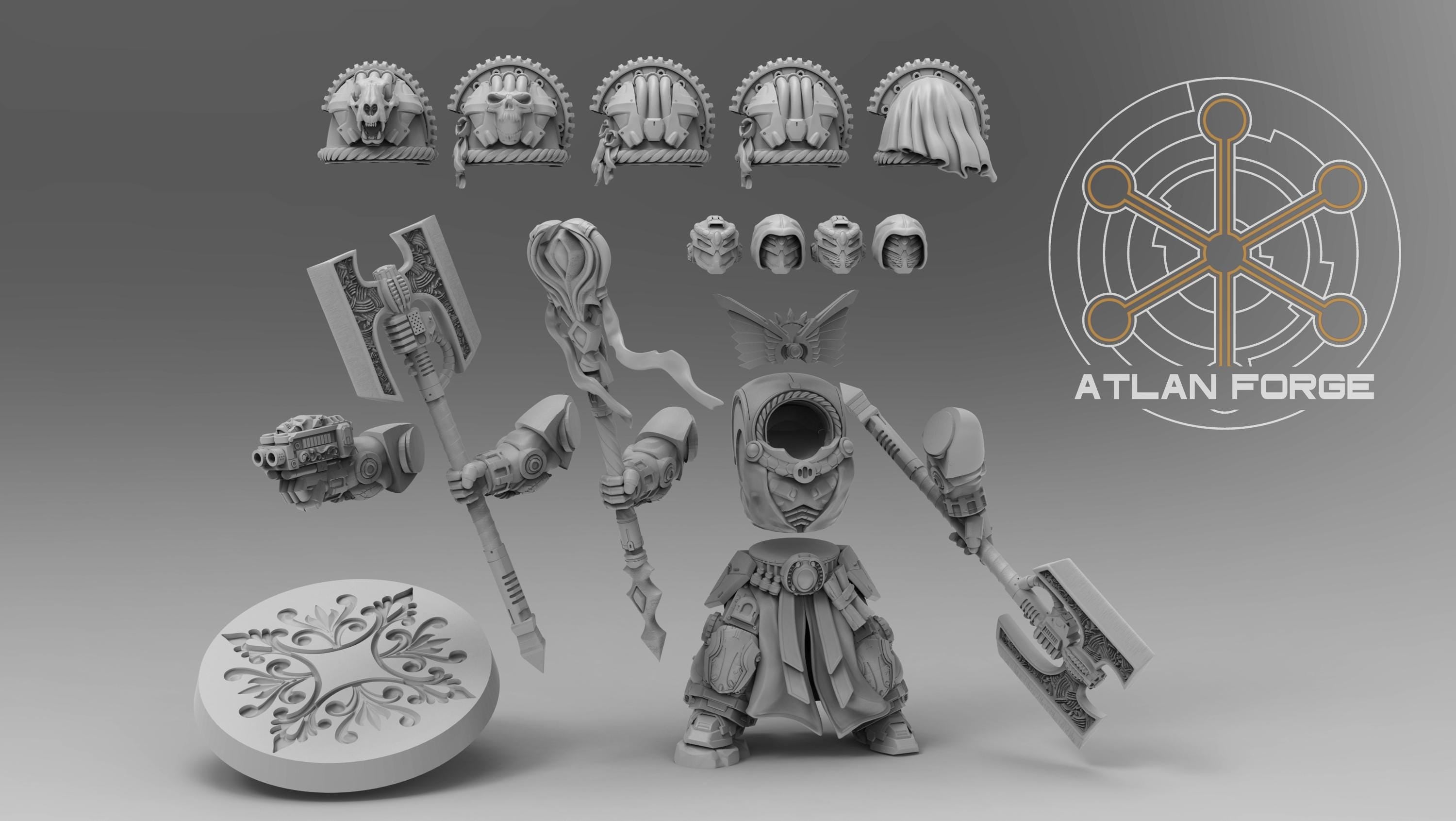 Angelic Dominator Mage 32mm wargame fantasy miniature dnd wargaming miniature dungeons and dragons painting gift RPG tabletop minis