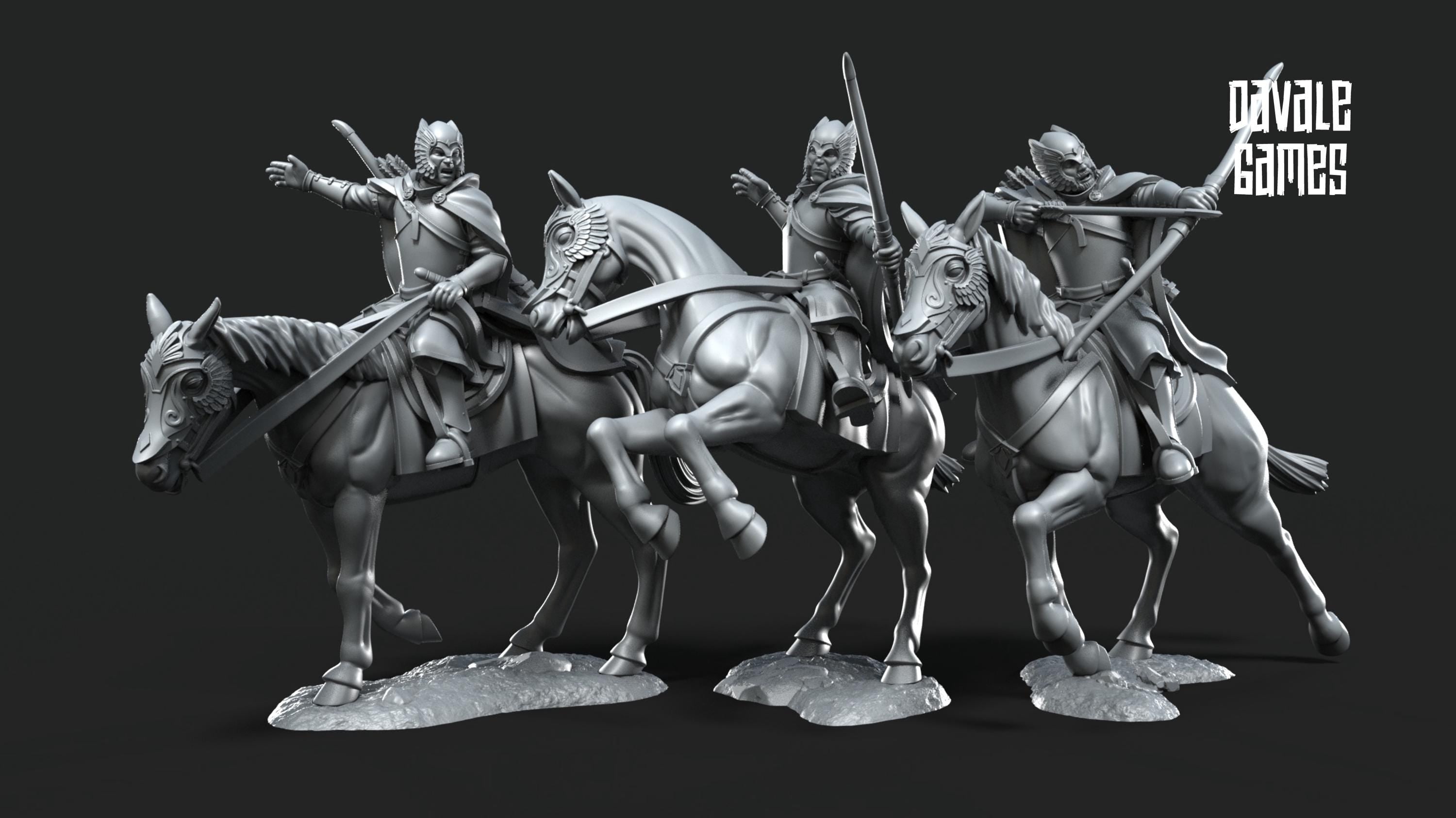 Grey Castle Court Guards Mounted