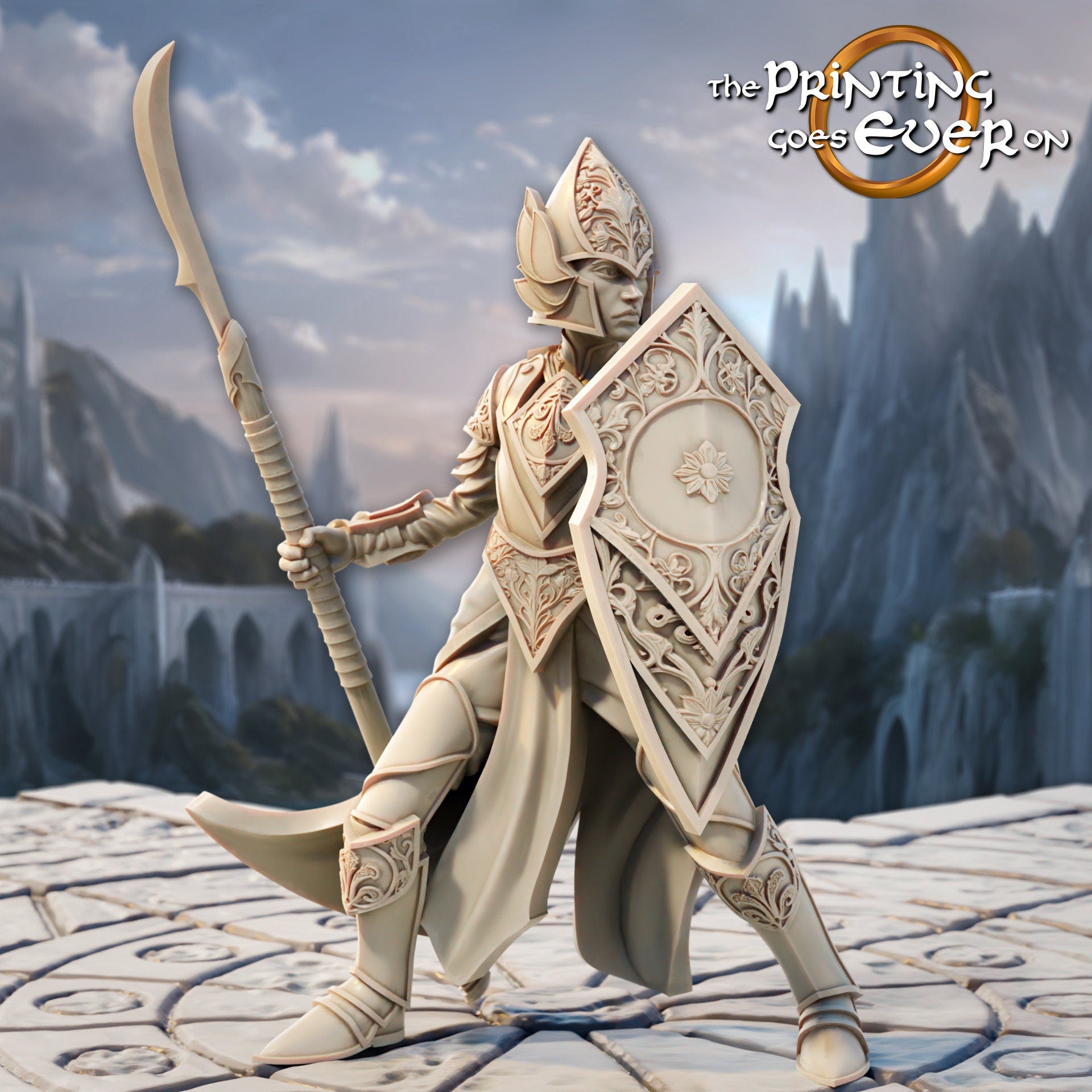 Silver Shore eleven sentries spearmen 28mm miniatures dnd fantasy miniatures dungeons and dragons miniatures painting wargaming tabletop