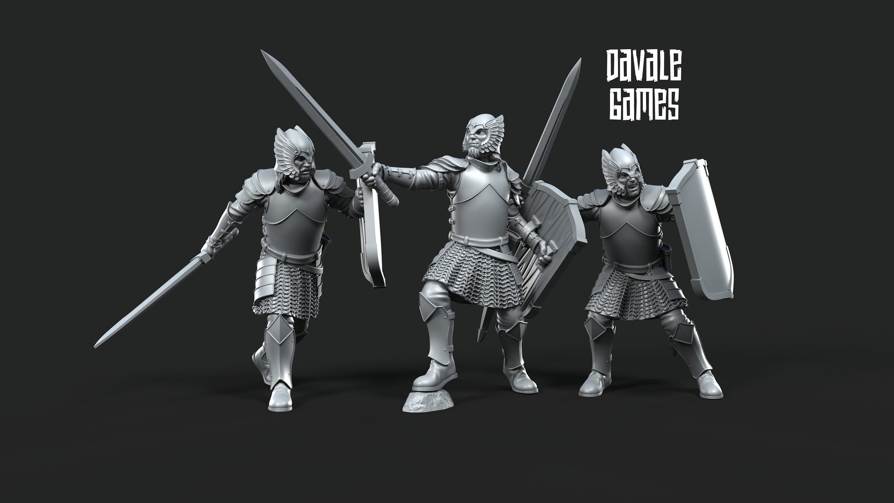 Grey Castle warriors 28mm miniatures dnd minis fantasy miniatures dungeons and dragons miniatures painting wargaming miniatures tabletop