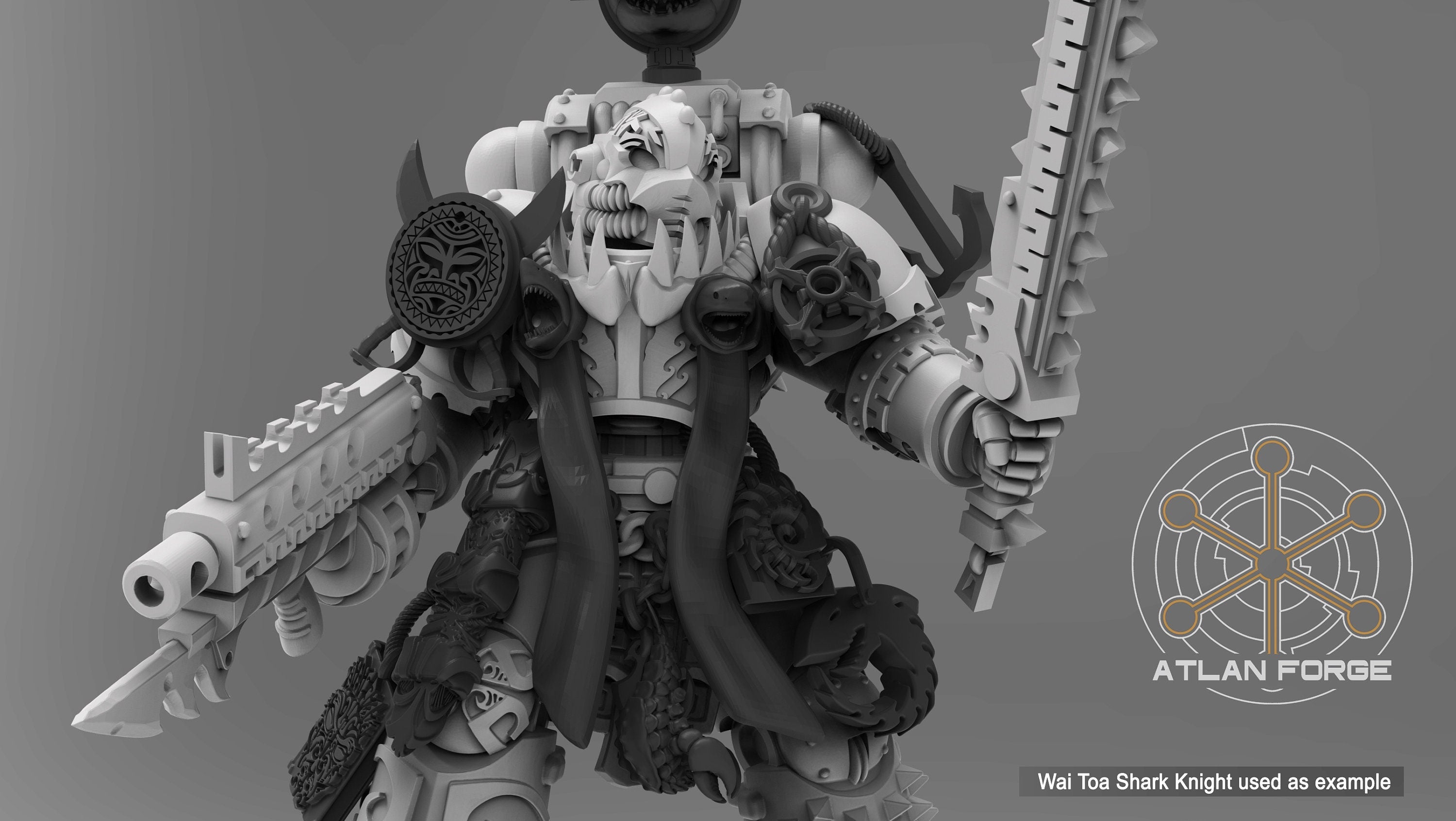 Wai Toa Conversion Kit 32mm Resin Bits – Sci Fi Fantasy Accessories for Wargaming Miniatures