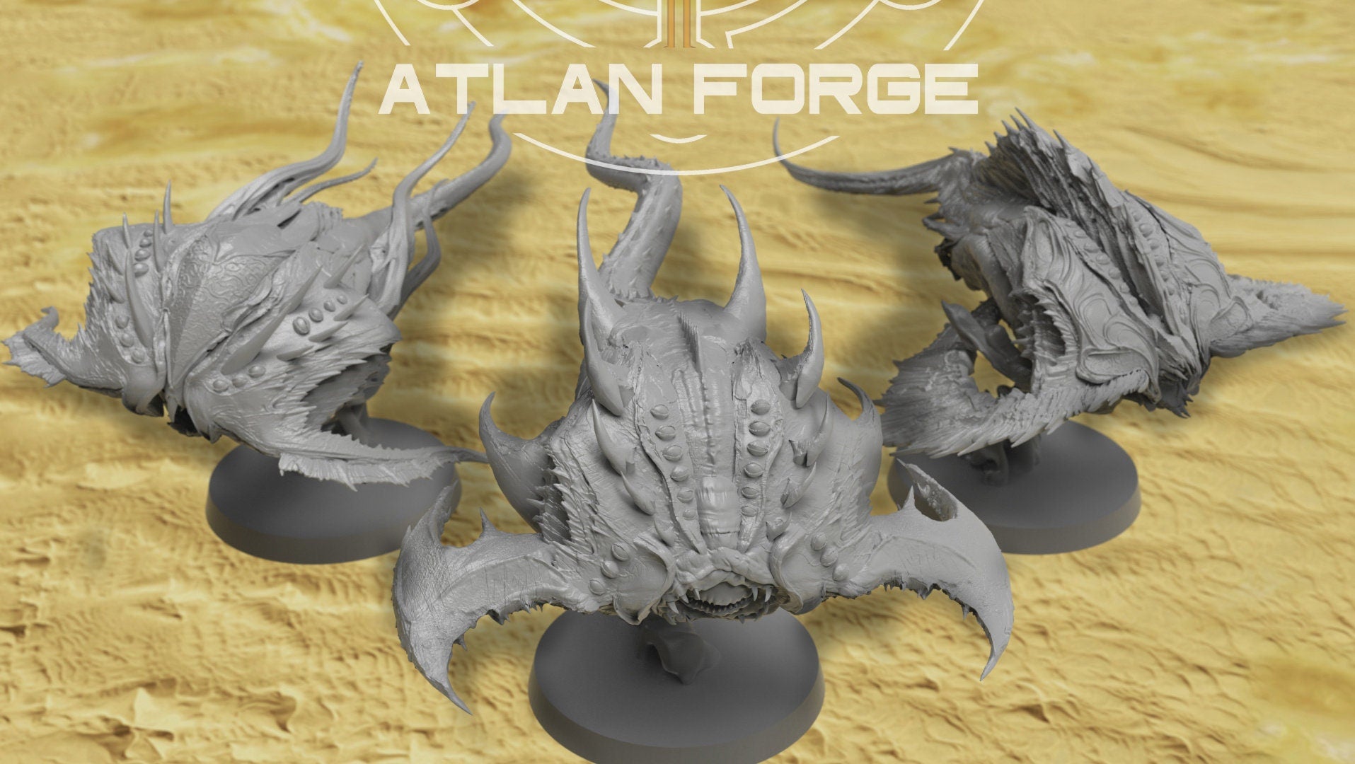 Manta Demons 32mm sci-fi fantasy miniature for tabletop games grimdark RPGs dnd wargaming miniature dungeons and dragons painting