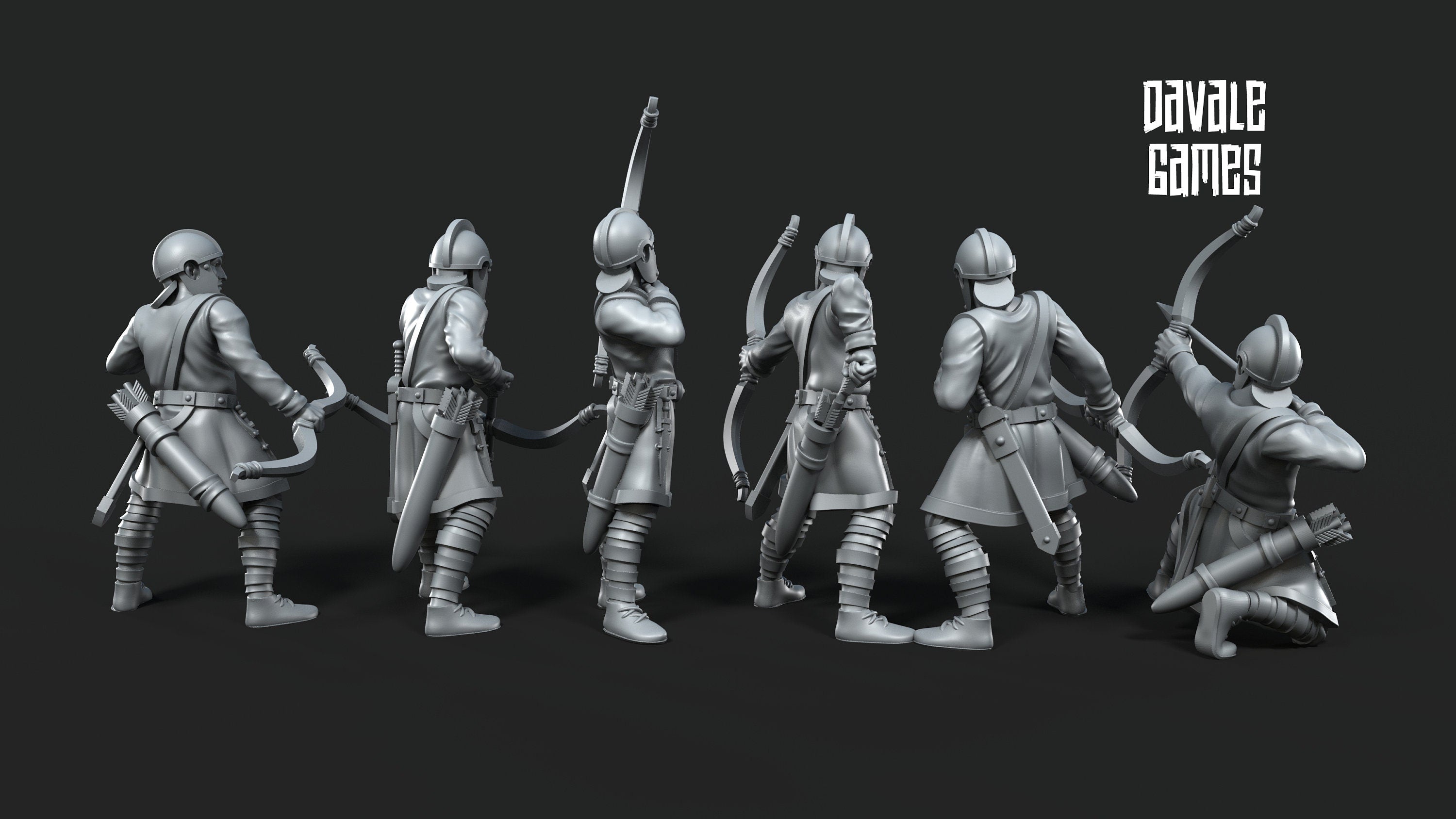 Roman Archers medieval 28mm miniatures dnd minis fantasy miniatures dungeons and dragons painting wargaming miniatures tabletop wargames