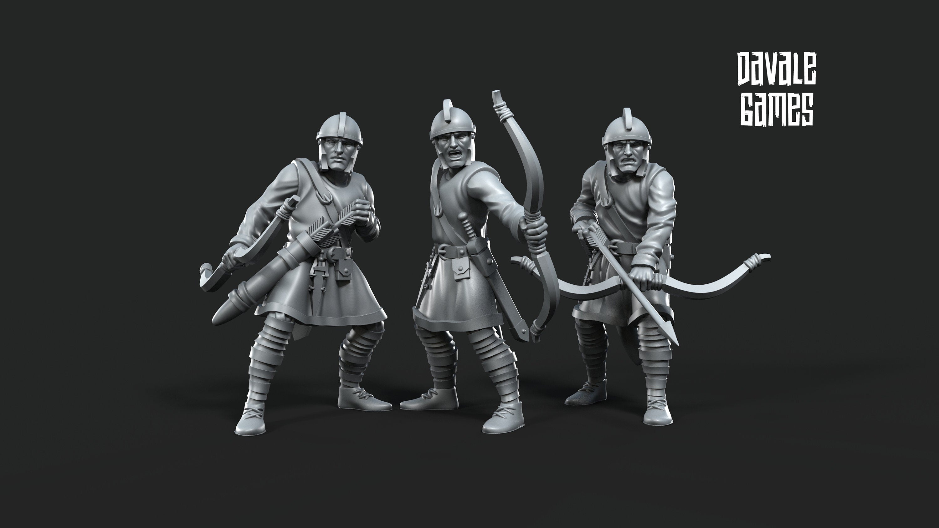 Roman Archers medieval 28mm miniatures dnd minis fantasy miniatures dungeons and dragons painting wargaming miniatures tabletop wargames