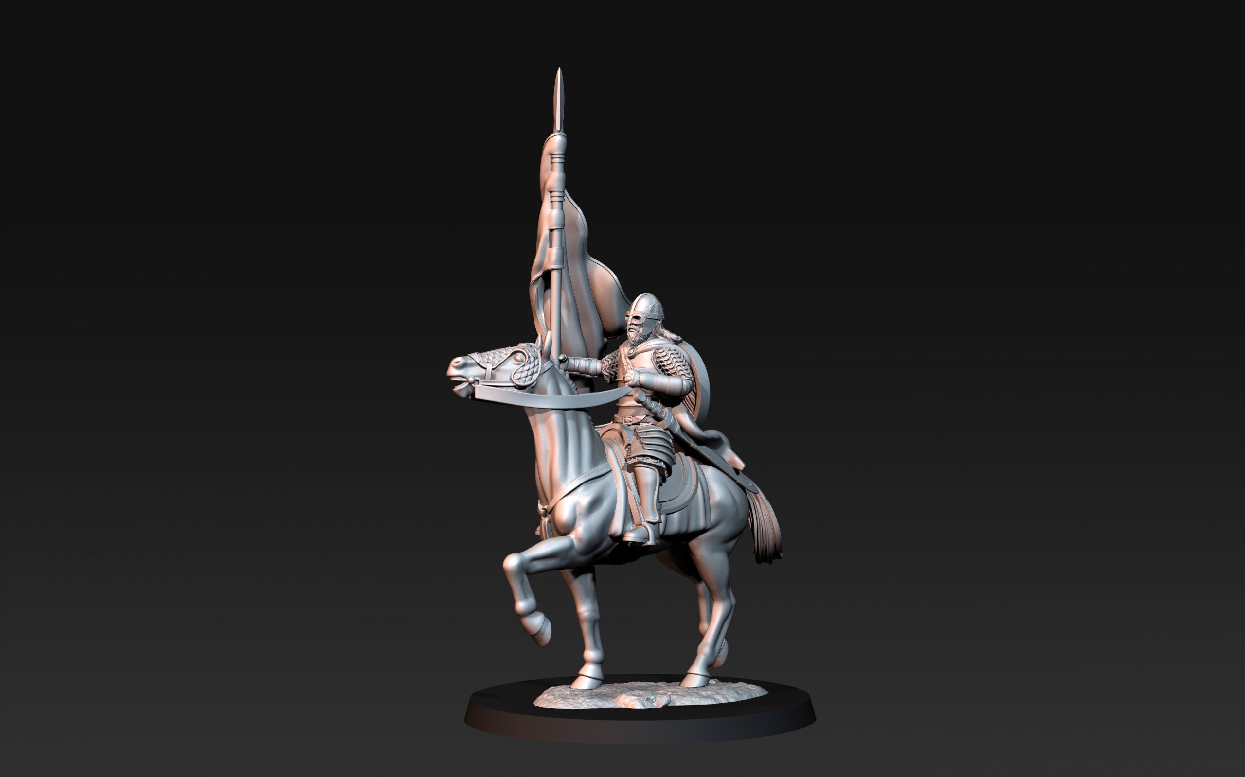 West Human Banner 28mm dnd miniature dungeon and dragons fantasy wargaming miniature tabletop wargame fantasy miniature for painting gift