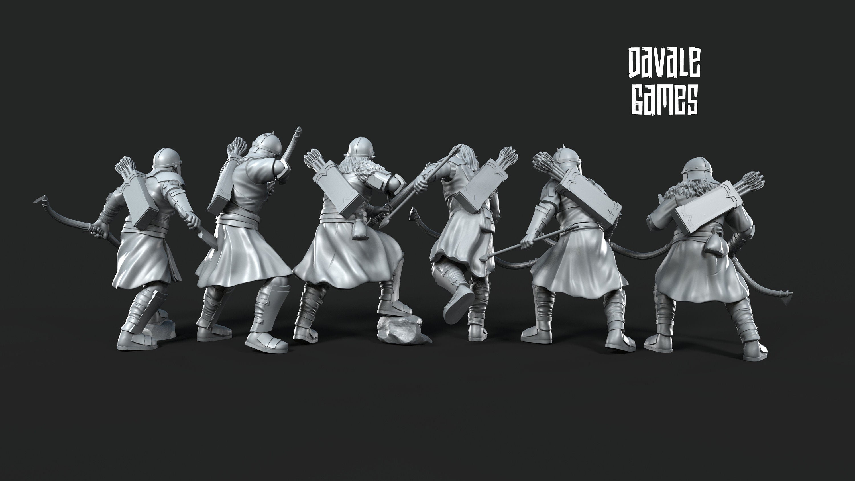 Regular Tracker orcs archers 28mm miniatures dnd fantasy miniatures dungeons and dragons wargaming miniatures tabletop wargames miniature