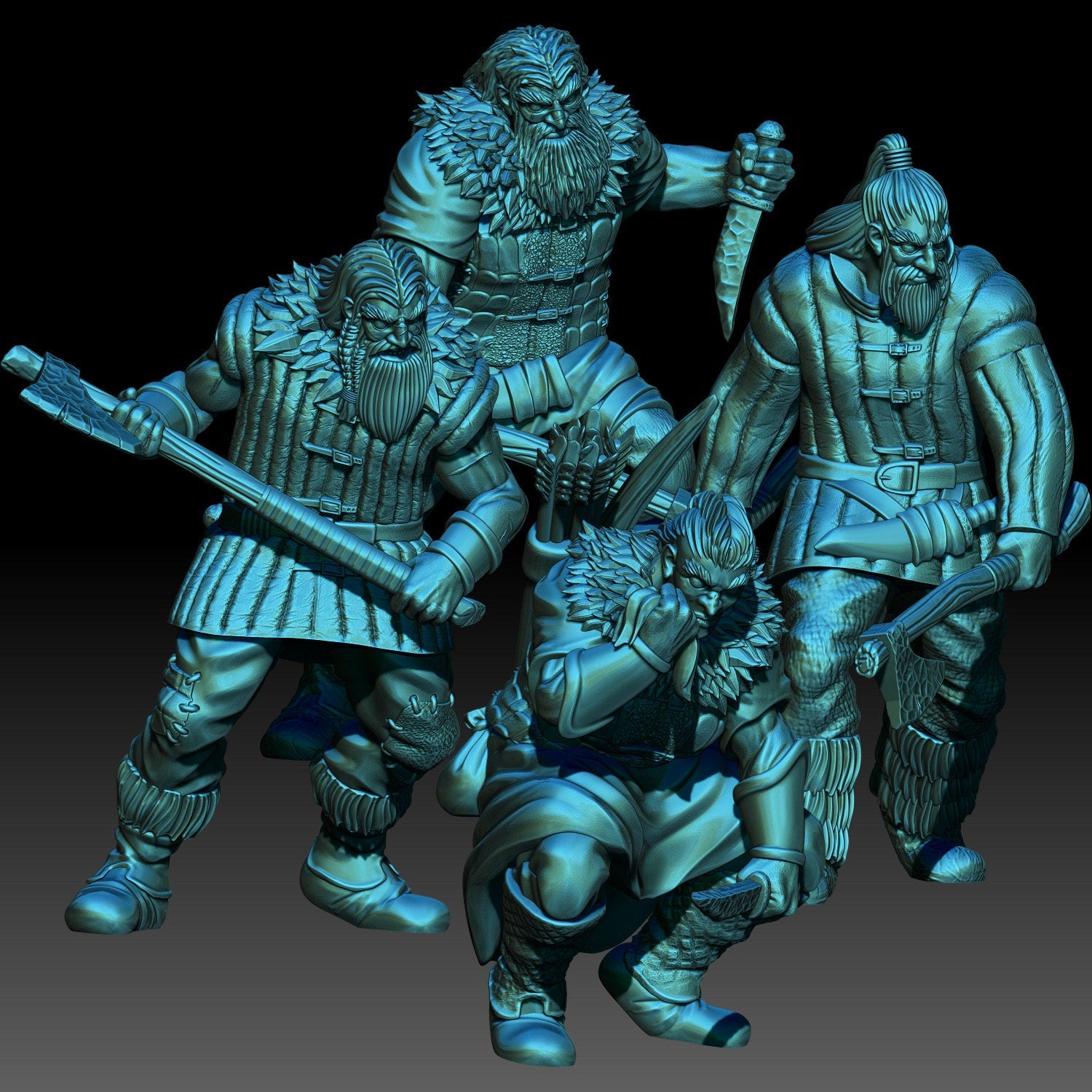 Dead Men Traitors bear people scouts 28mm miniature dungeon and dragons fantasy wargaming miniature tabletop fantasy wargame miniature