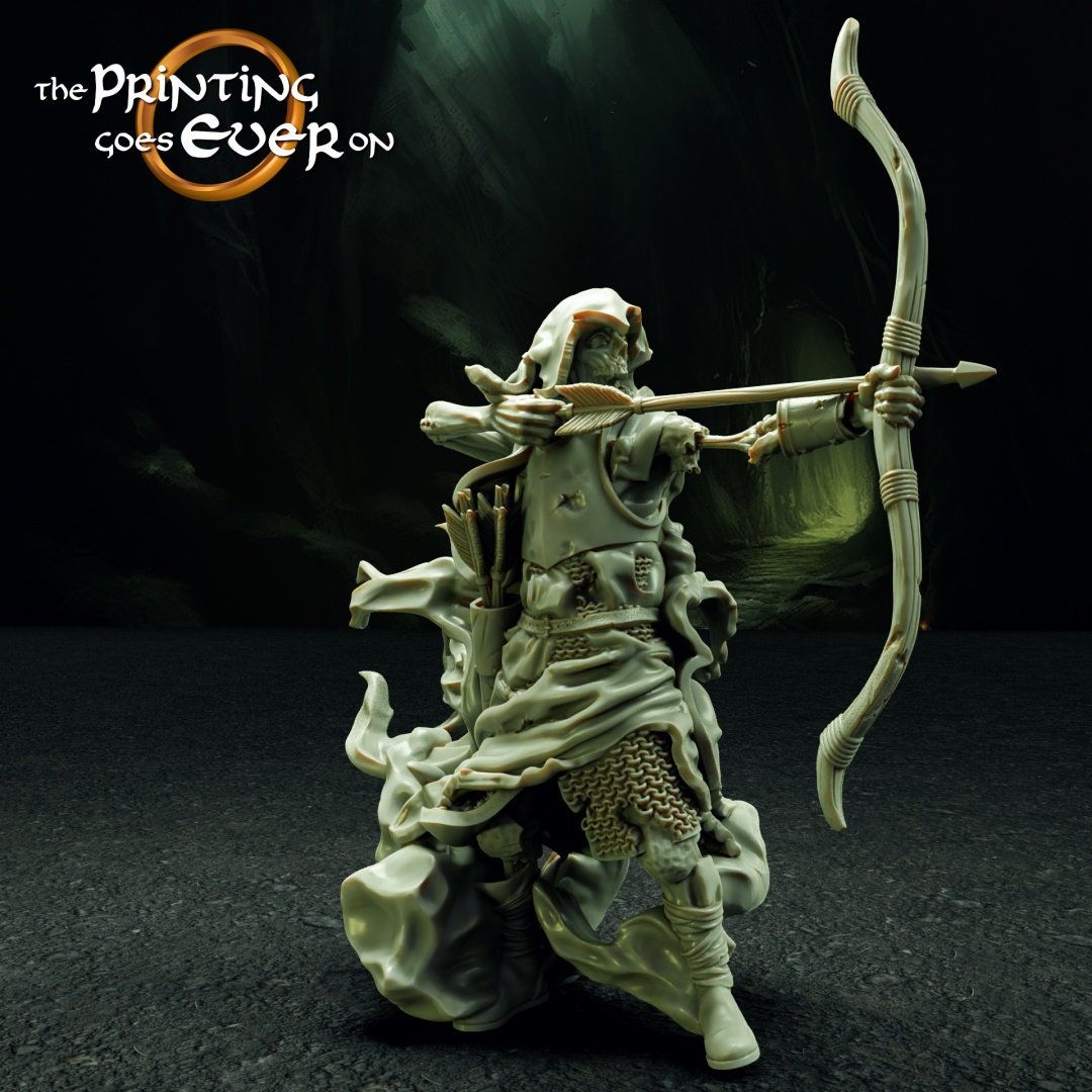 Ghost Archers undead 28mm miniature dungeon and dragons fantasy wargaming miniature tabletop fantasy wargame miniature painting dnd