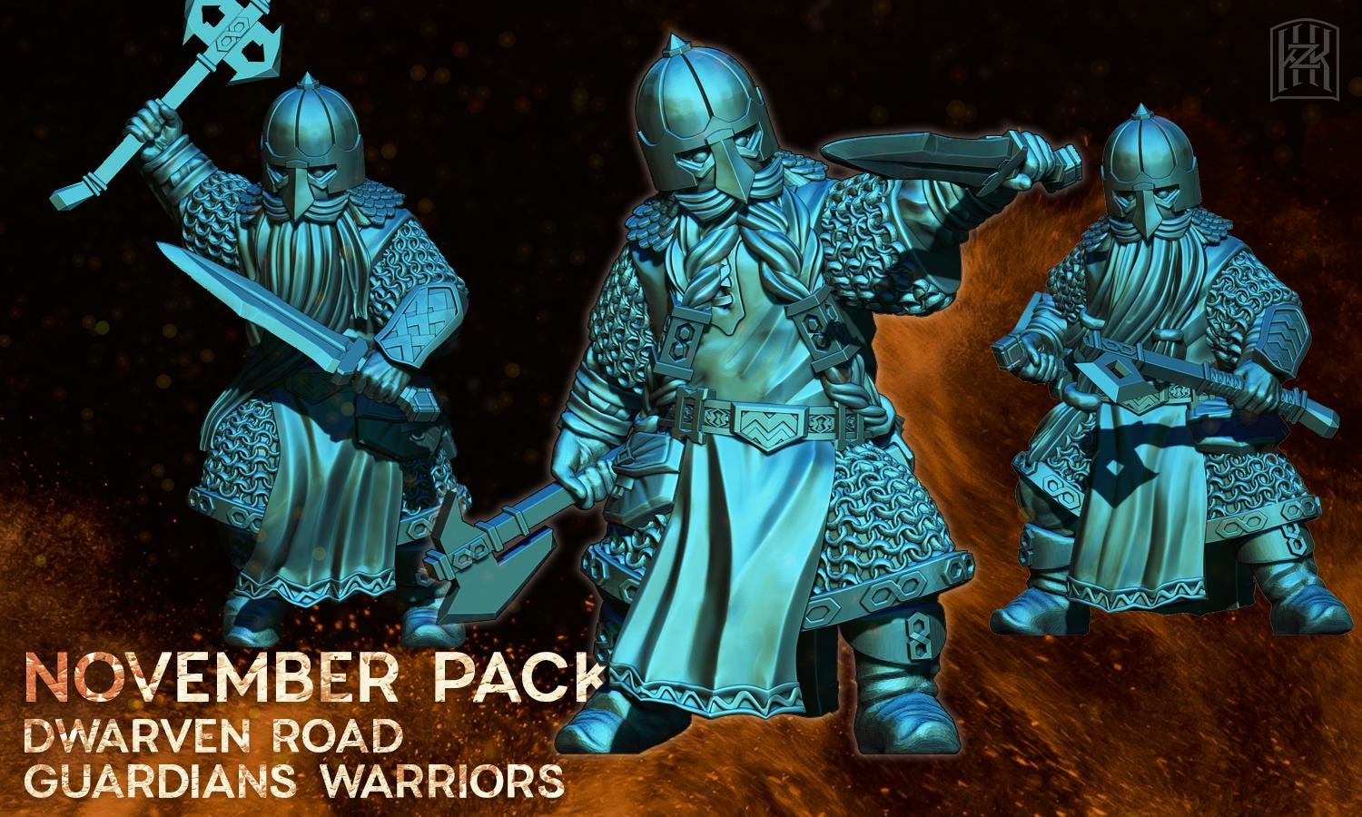 Exiled Dwarves road guardians warriors 28mm miniatures fantasy dungeons and dragons wargaming miniatures dwarf army miniatures