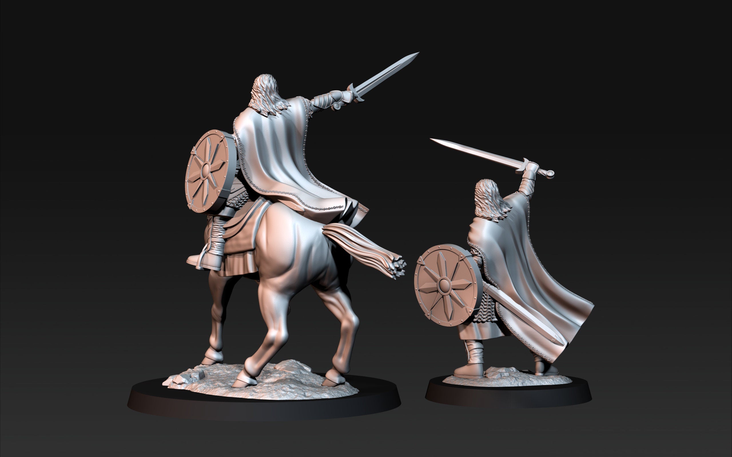 West Human King 28mm dnd miniature dungeon and dragons wargaming miniature tabletop wargame fantasy miniature for painting