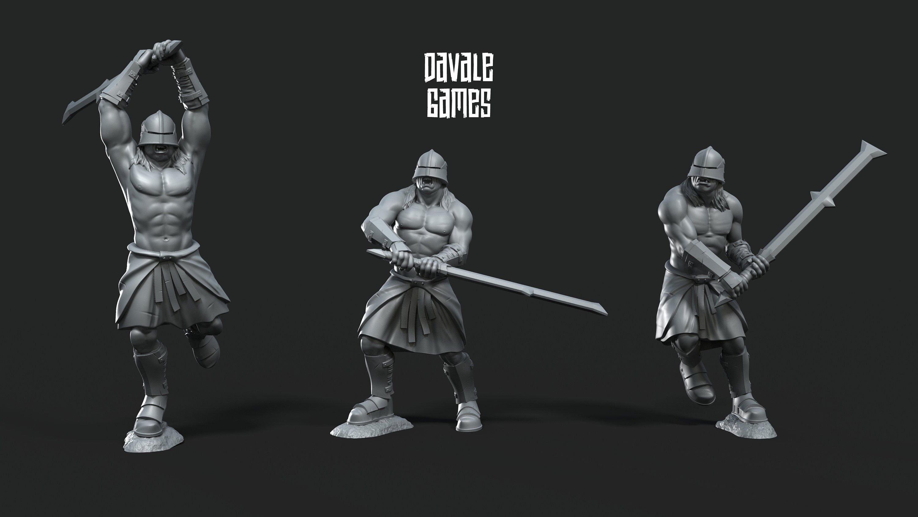 Blood Handed bersekers 28mm miniatures dnd fantasy miniatures dungeons and dragons wargaming miniatures tabletop wargames miniature