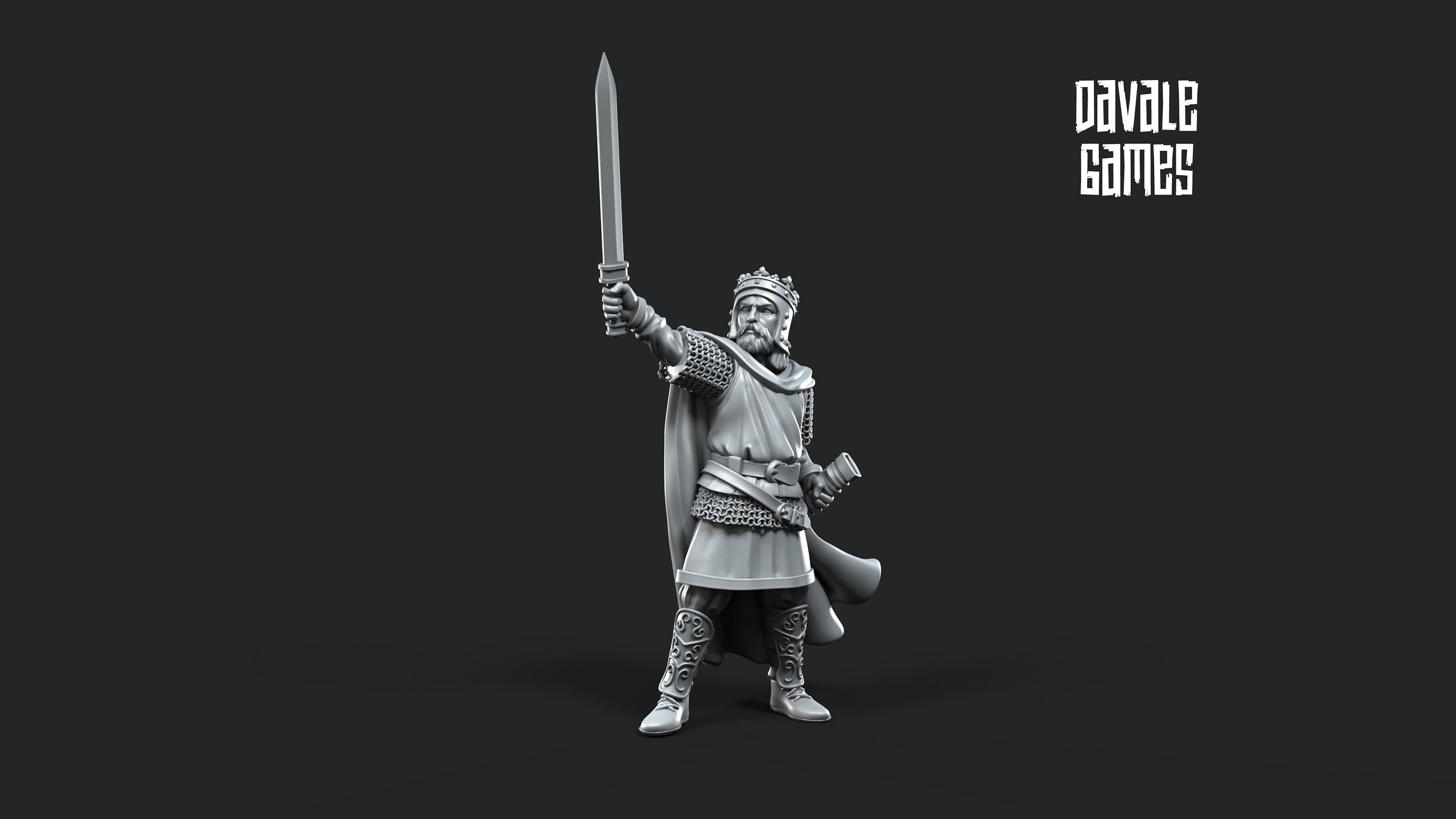 king of Gepids Germanic tribe 28mm miniatures dnd fantasy miniatures dungeons & dragons miniatures painting tabletop wargames