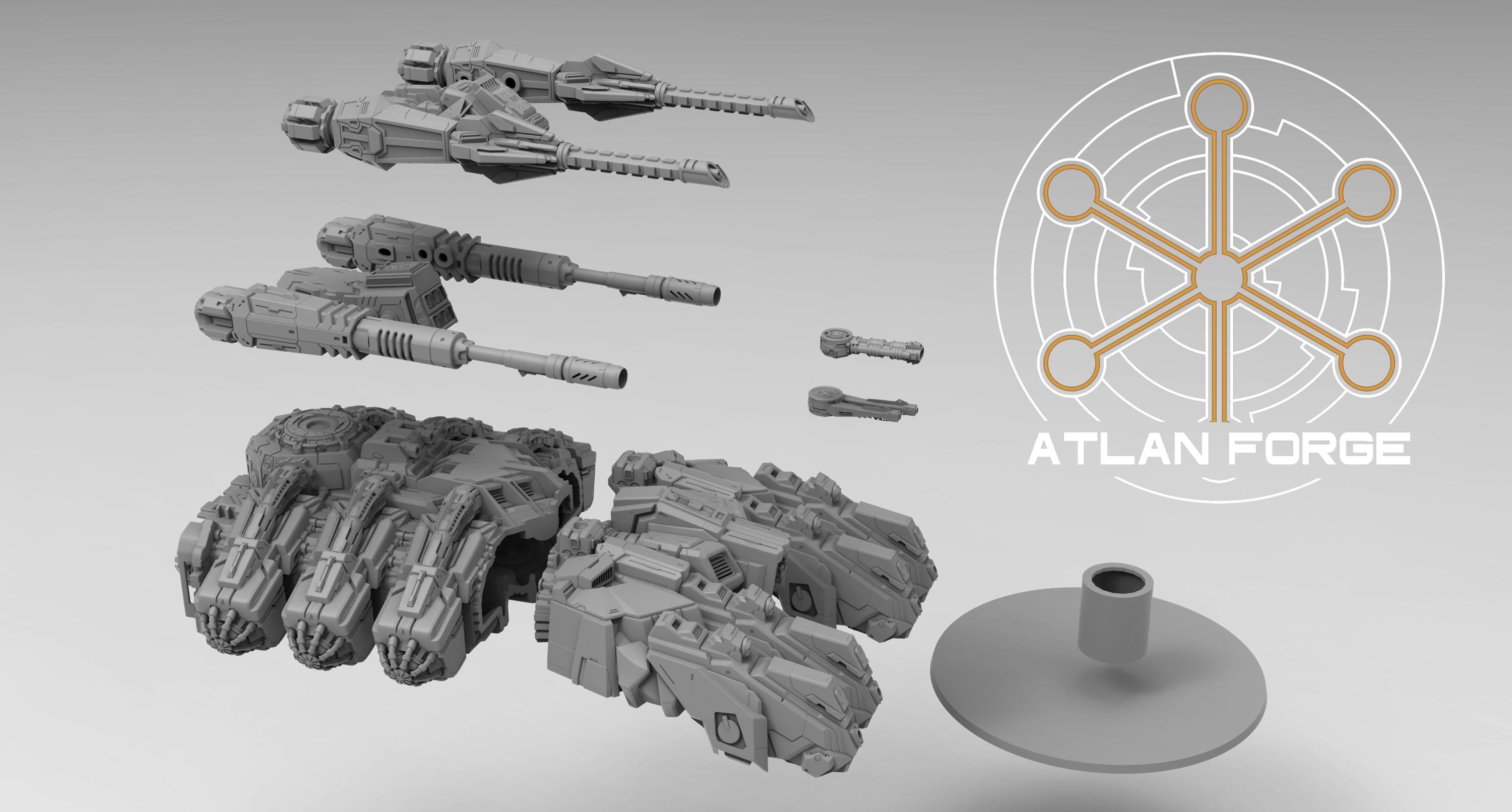 Megatherium Battle Tank 32mm sci-fi fantasy miniature for tabletop games grimdark RPGs dnd wargaming miniature dungeons and dragons
