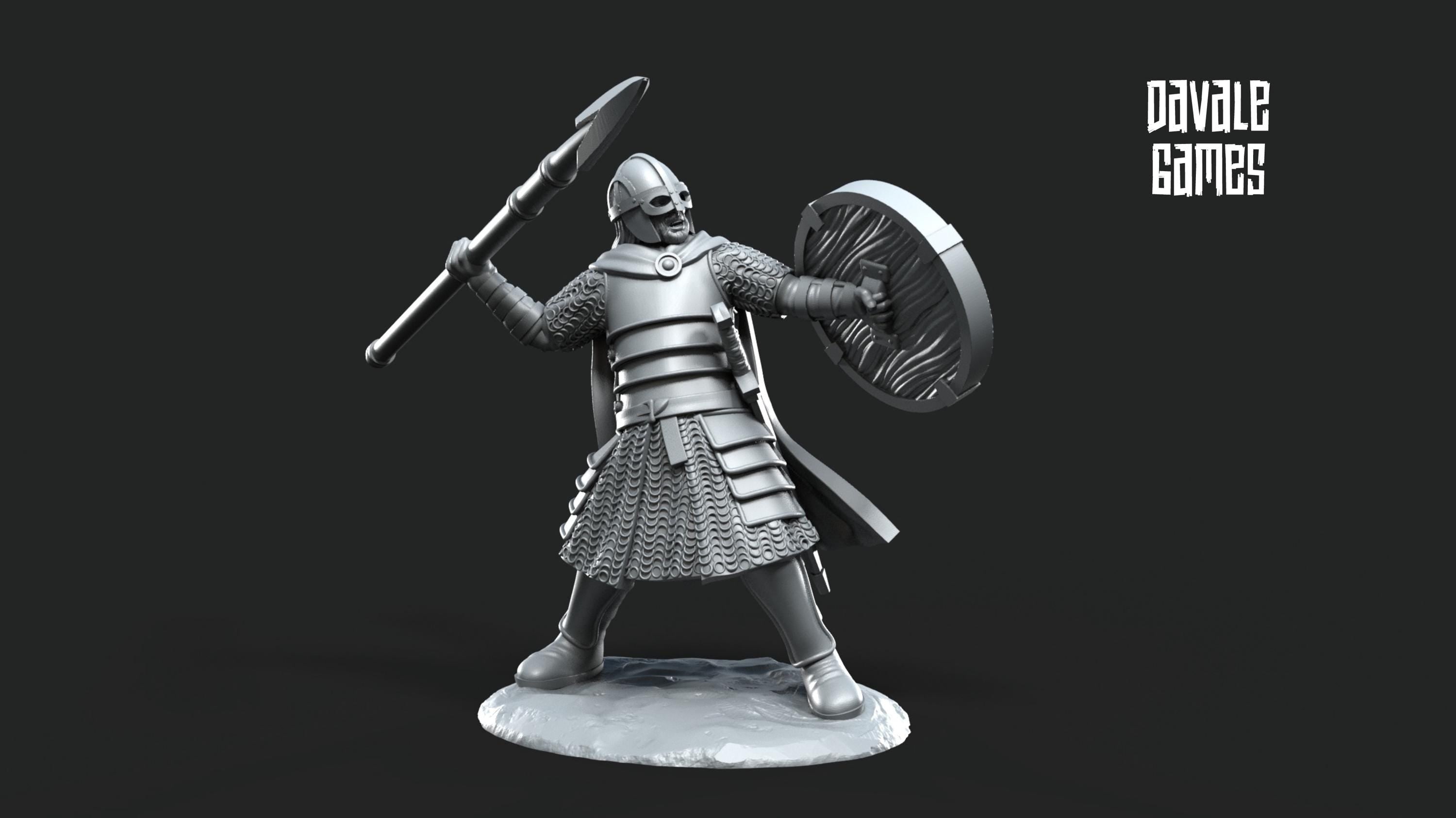 West Human warriors throwing spears 28mm dnd miniature dungeon and dragons fantasy wargaming tabletop wargaming miniature for painting gift