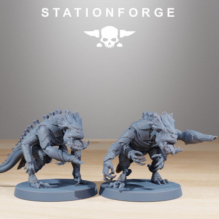 Xenarid Infantry 32mm sci-fi fantasy miniature for tabletop games grimdark RPGs dnd wargaming miniature dungeons and dragons