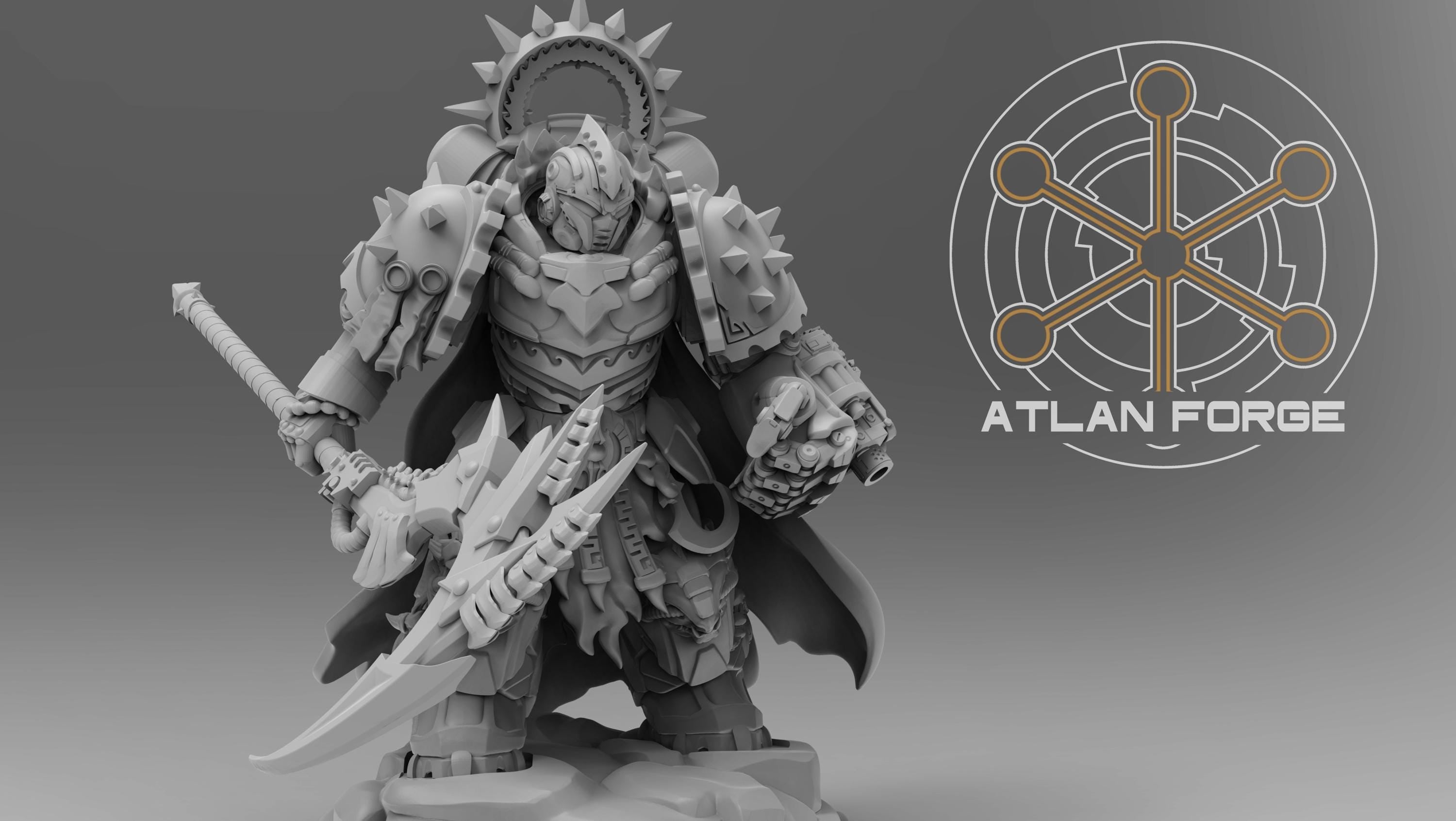 Wai Toa Aegis Captain 32mm Resin Miniature – Sci Fi Fantasy Hero for Wargaming and DnD