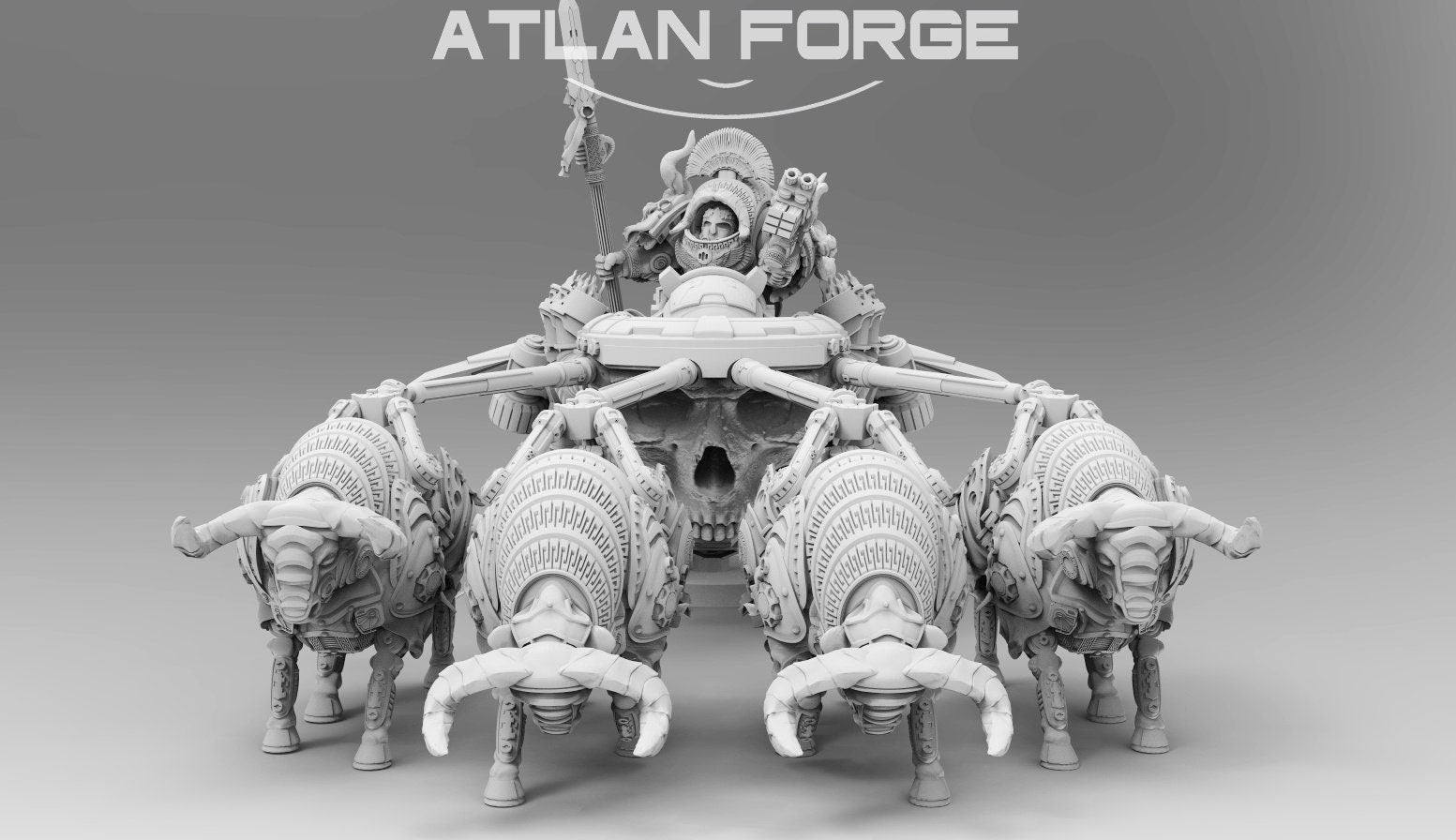 Minoan Chariot Bulls 32mm wargame fantasy miniature dnd wargaming miniature dungeons and dragons painting gift RPG tabletop minis