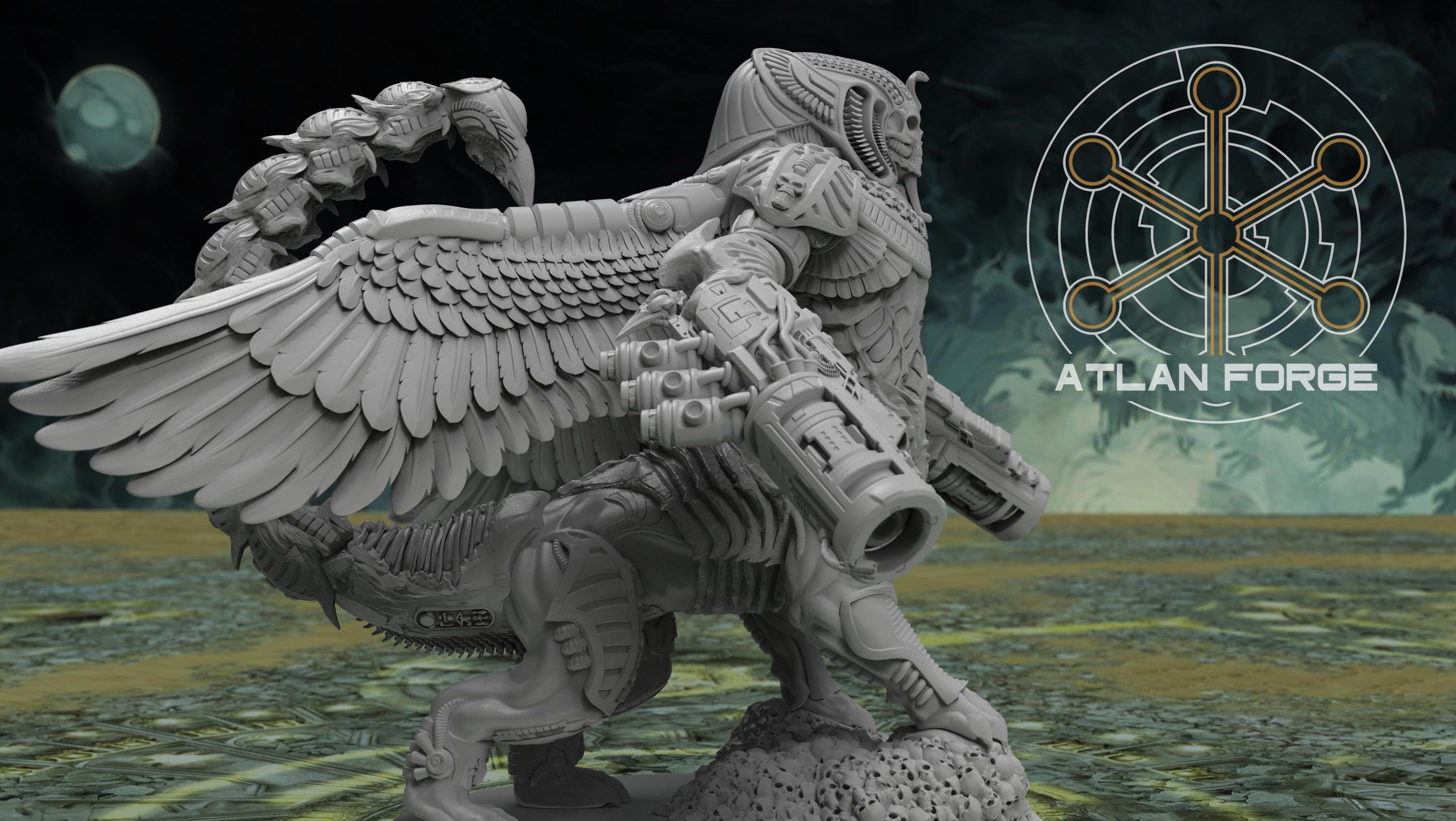 Aegyptian Battle Sphinx 32mm wargame fantasy miniature dnd wargaming miniature dungeons and dragons painting gift RPG tabletop minis