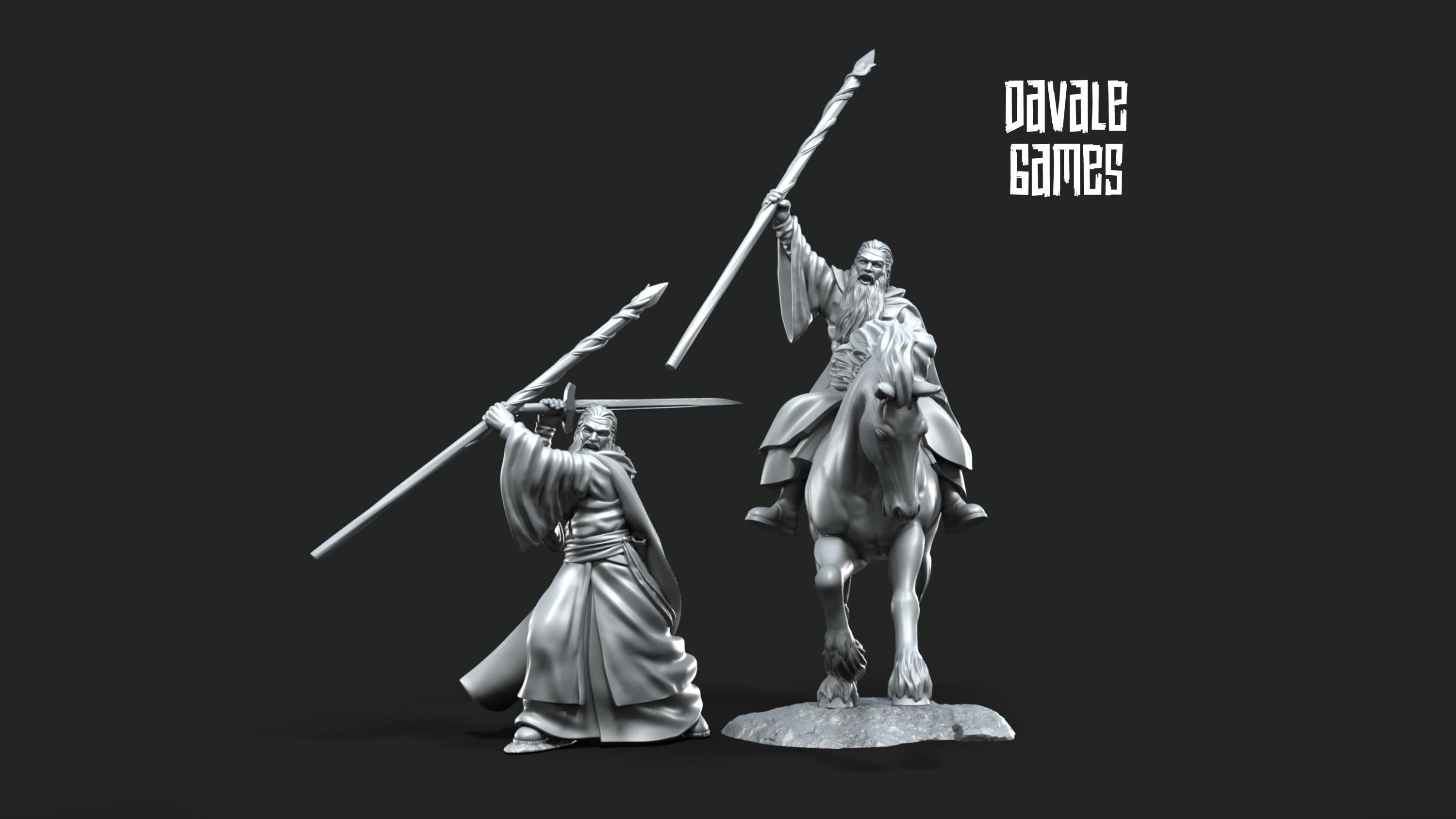 Gaënale the Mage White Light 28mm miniatures dnd minis fantasy miniatures dungeons and dragons painting wargaming miniatures tabletop