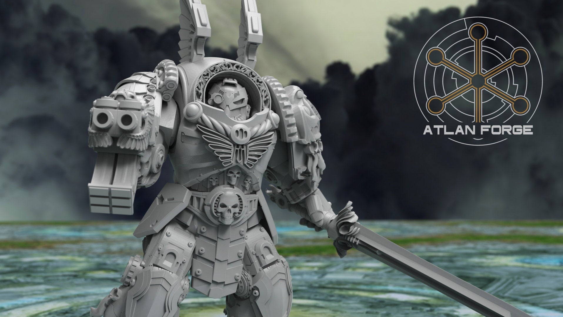 Angelic dominators 32mm sci-fi fantasy miniature for tabletop games grimdark RPGs dnd wargaming miniature dungeons and dragons painting gift