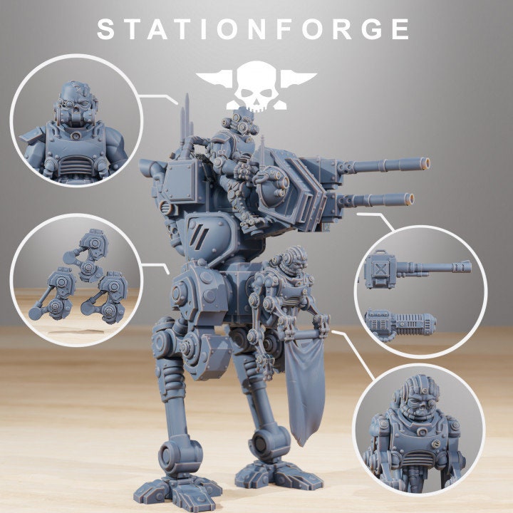 Scavenger Walker 32mm sci-fi fantasy miniature for table top games RPGs dnd wargaming miniature dungeons and dragons grimdark
