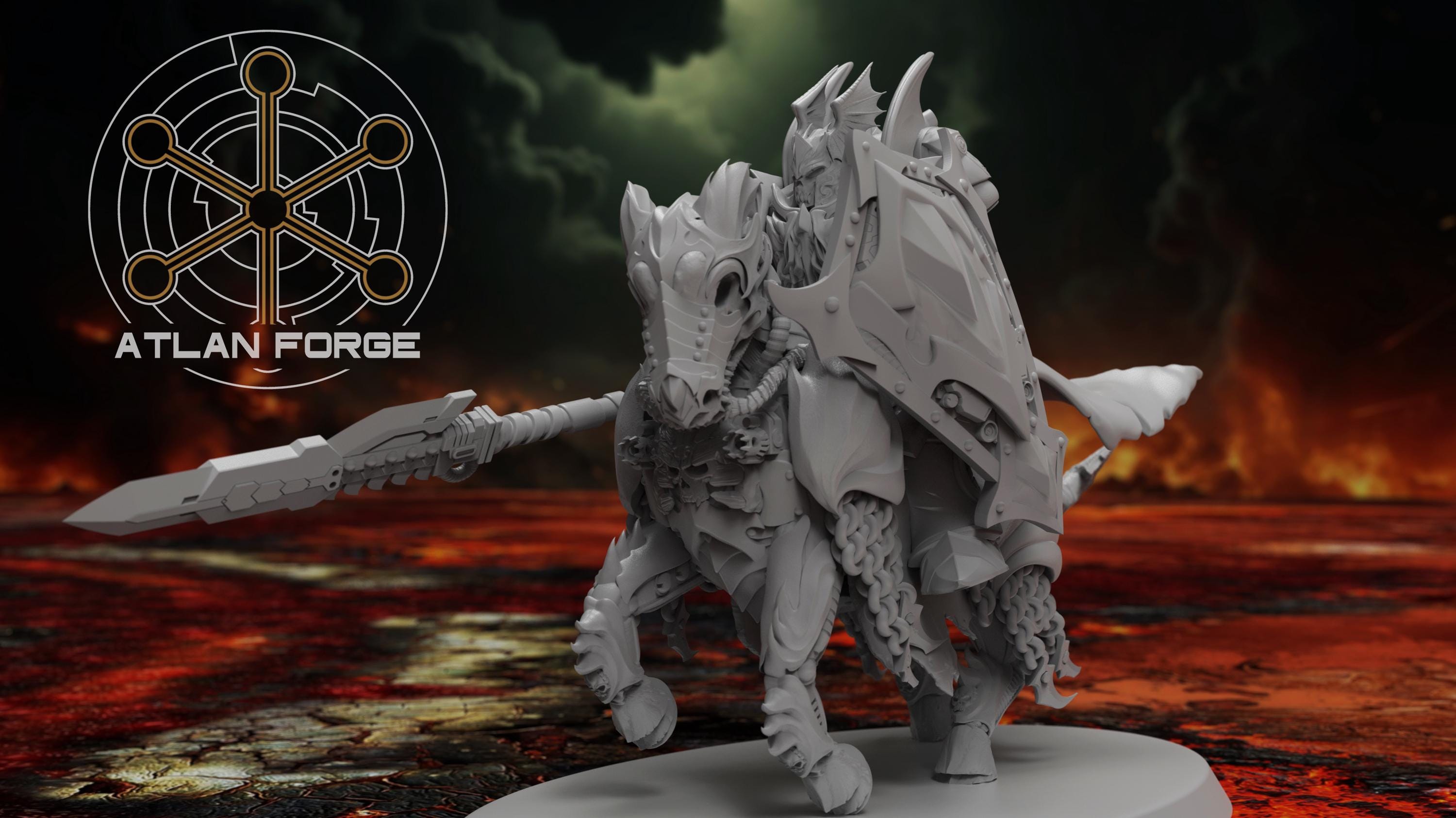 Nekramoroi Vampire Cavalry 32mm sci-fi fantasy miniature for tabletop games grimdark RPGs dnd wargaming miniature dungeons and dragons