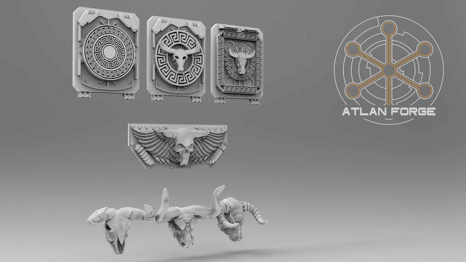 Minoan Vehicle Ornaments 32mm Miniature conversions kits fantasy miniature kit bashing set wargaming miniature painting gift RPG tabletop
