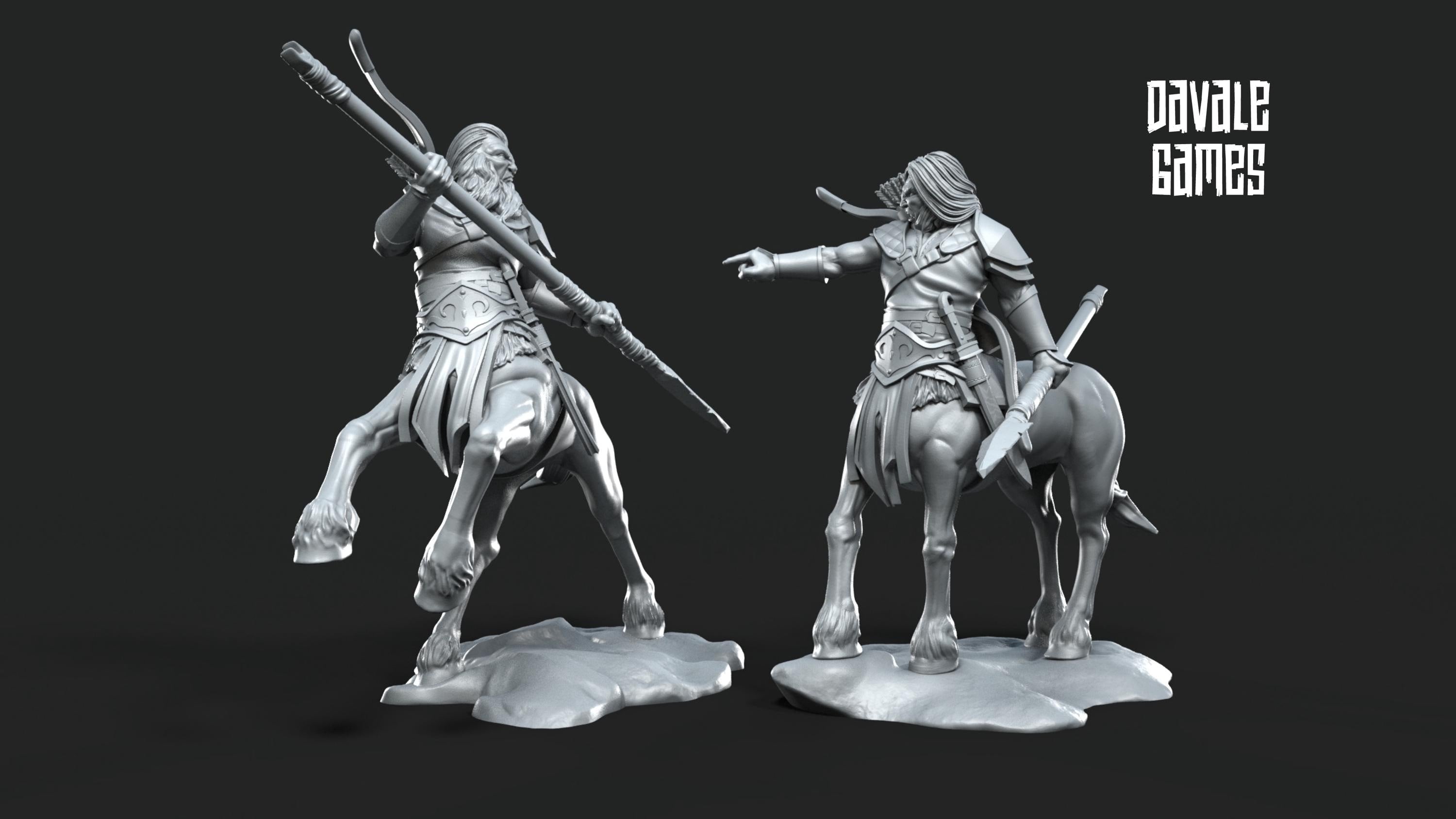 Centaurs with Lance tribe 28mm miniatures dnd fantasy miniatures dungeons & dragons miniatures painting tabletop wargames