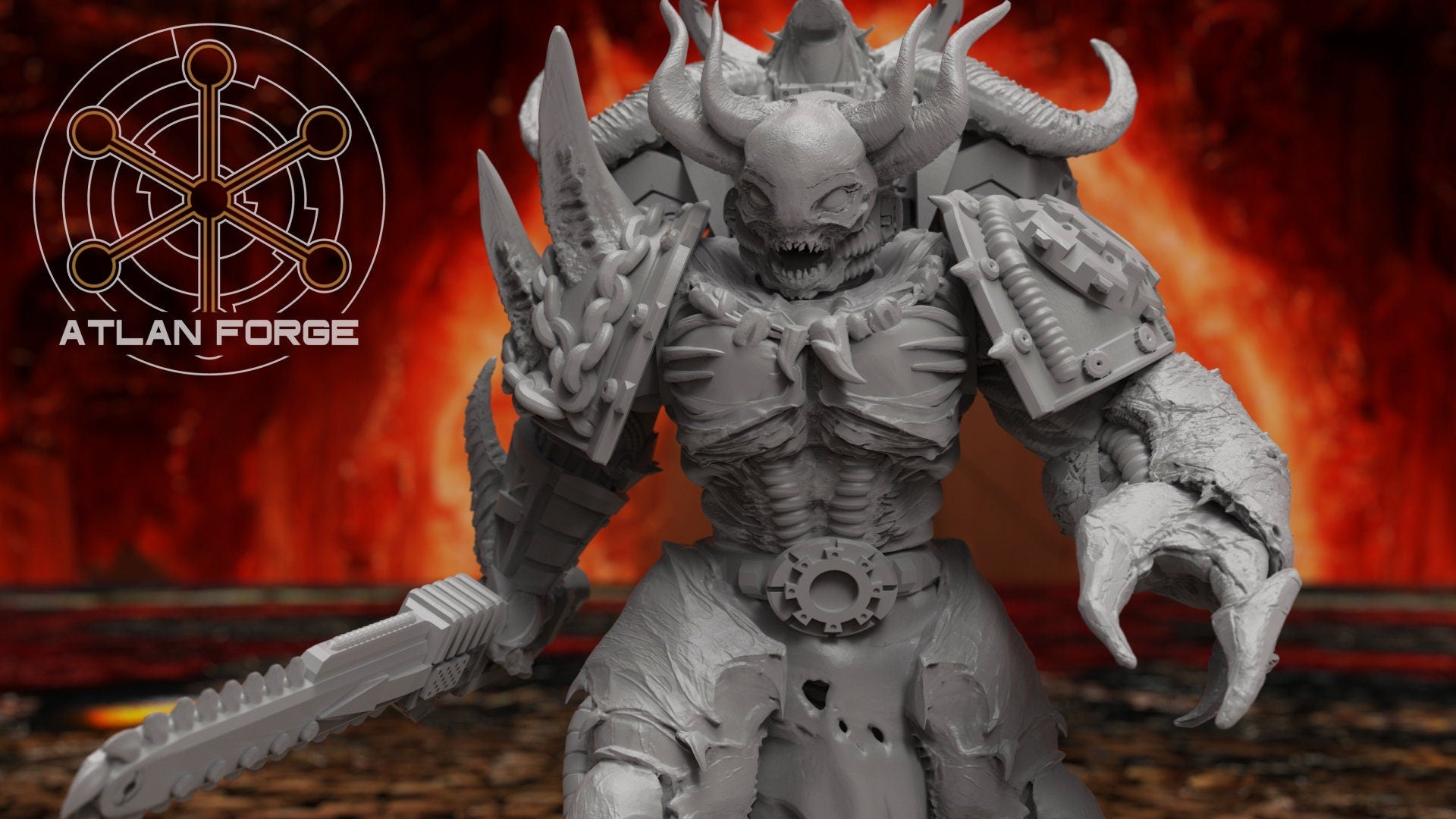 Daemons hades accursed 32mm sci-fi fantasy miniature for tabletop games grimdark RPGs dnd wargaming miniature dungeons and dragons painting