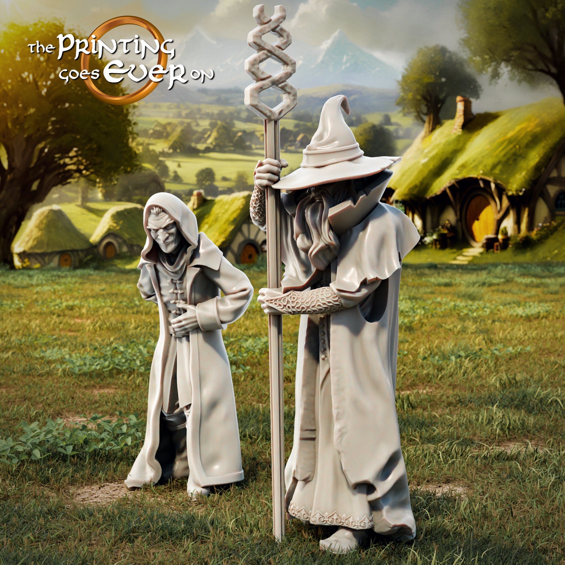 Saligastir and grimhelm 28mm miniatures dnd gift fantasy miniatures dungeons and dragons wargaming miniatures tabletop wargames