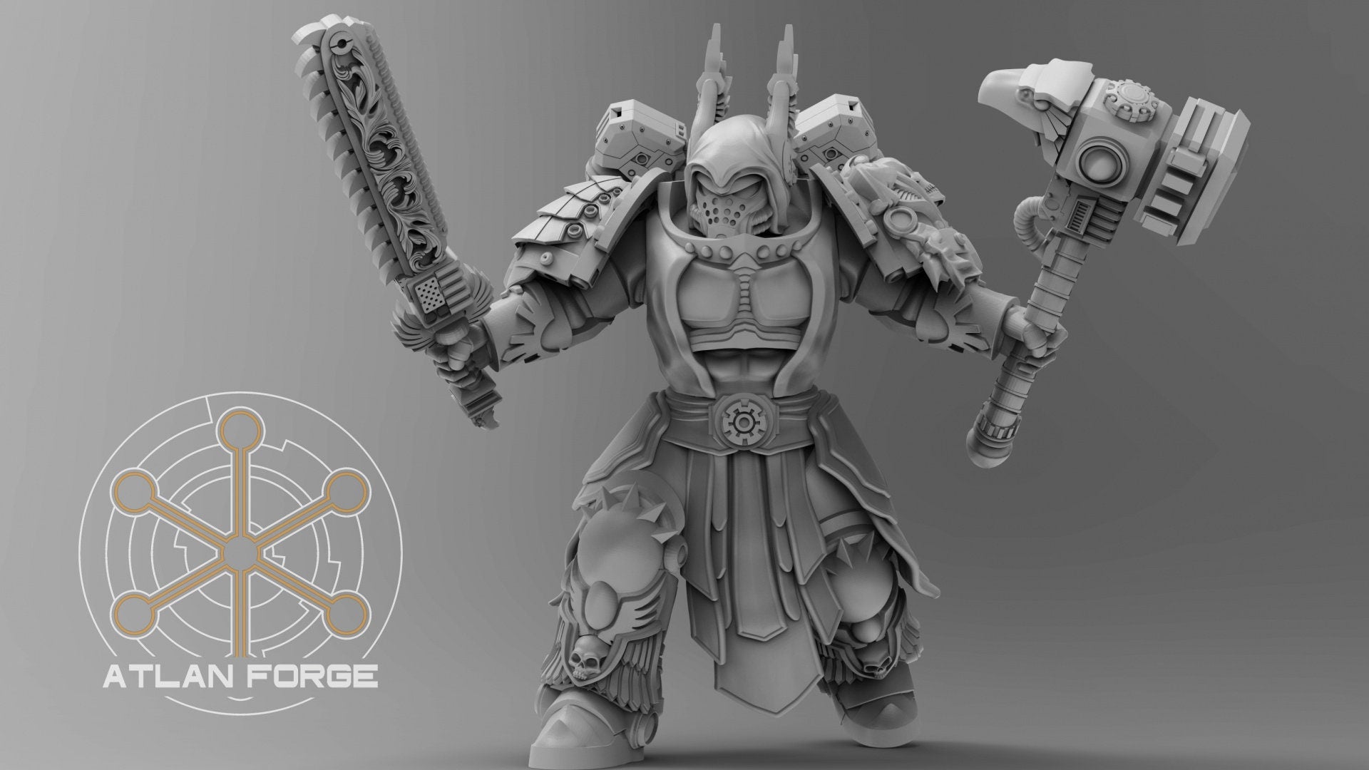 Angelic Knights Malakim 32mm sci-fi fantasy miniature for tabletop games grimdark RPGs dnd wargaming miniature dungeons and dragons painting
