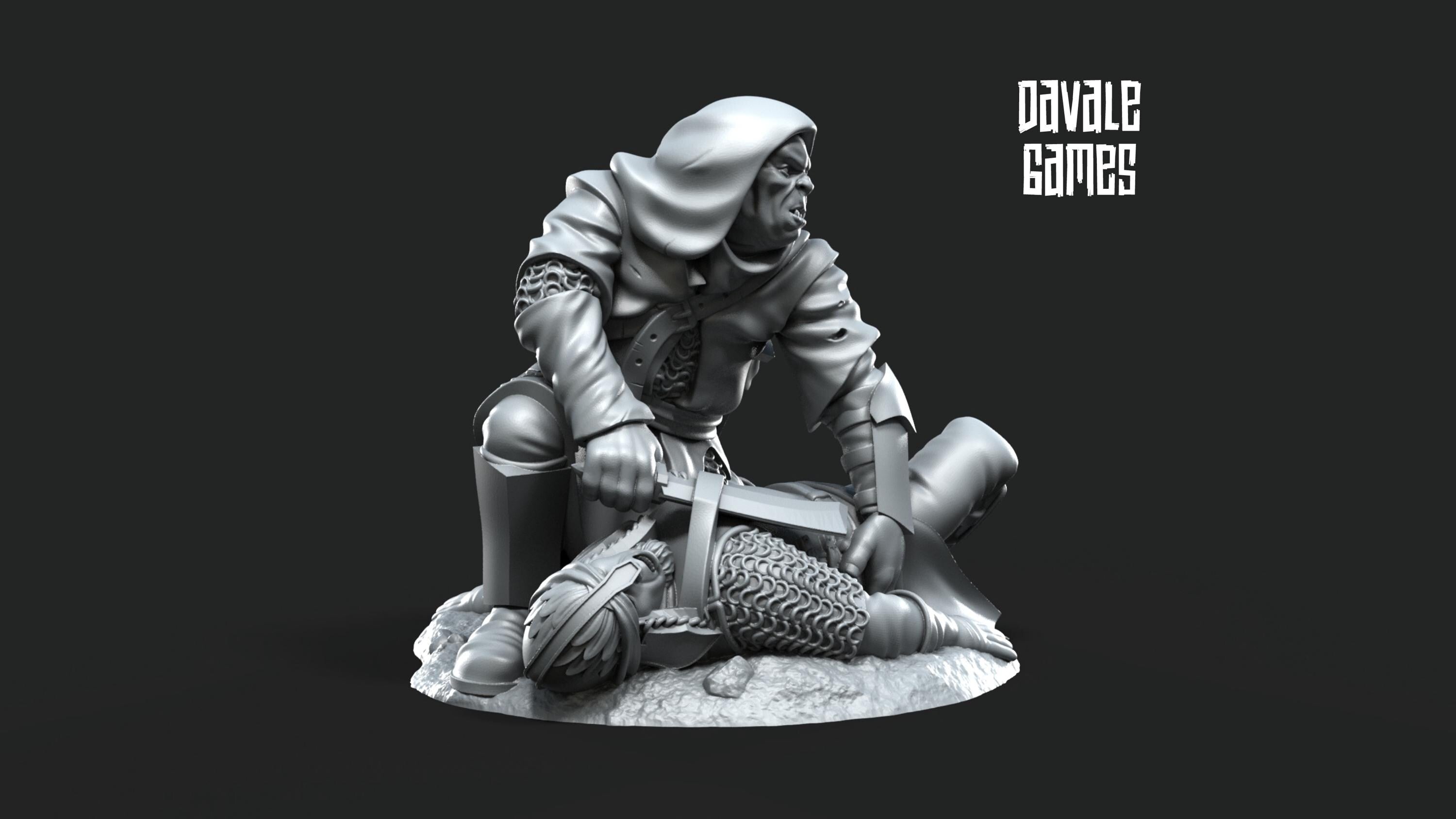 Orc Thief  28mm miniatures dnd fantasy miniatures dungeons and dragons wargaming miniatures tabletop wargames