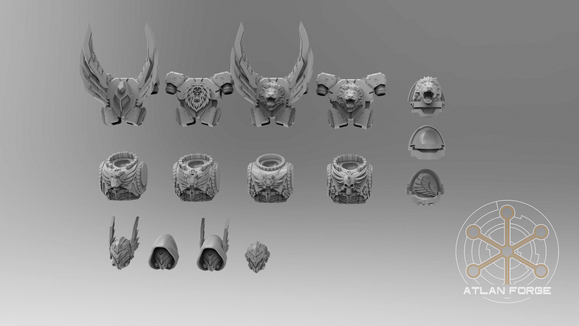 Angelic Hover Bikes 32mm sci-fi fantasy miniature for tabletop games grimdark RPGs dnd wargaming miniature dungeons and dragons painting