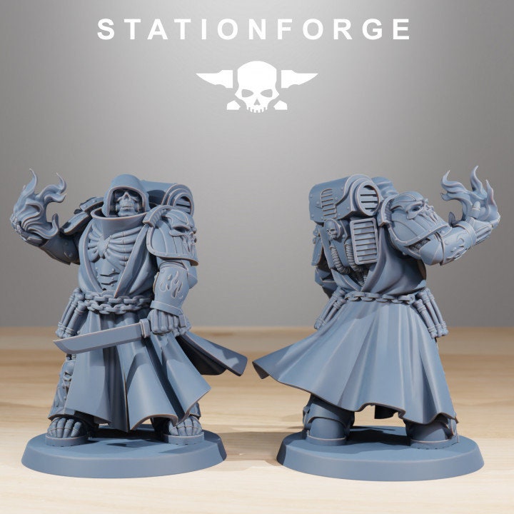 Socratis Doom Reapers 32mm sci-fi fantasy miniature for tabletop games grimdark RPGs dnd wargaming miniature dungeons and dragons skeleton