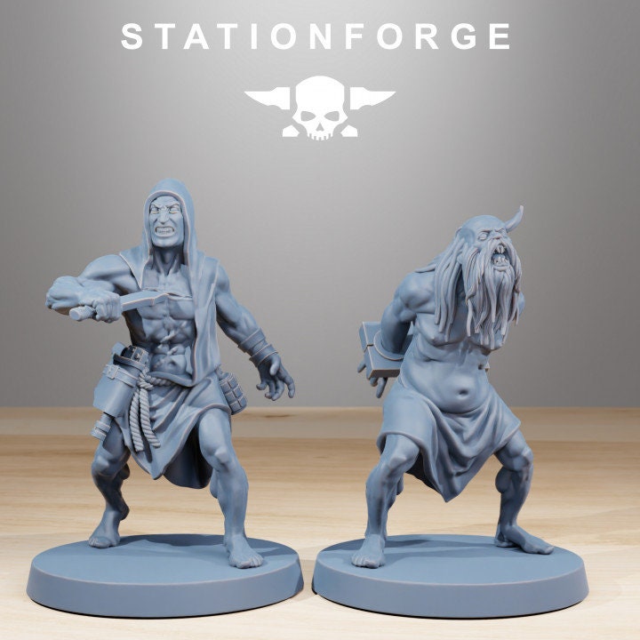 Corrupted Guard Fanatics 32mm sci-fi fantasy miniature for tabletop games grimdark RPGs dnd wargaming miniature dungeons and dragons