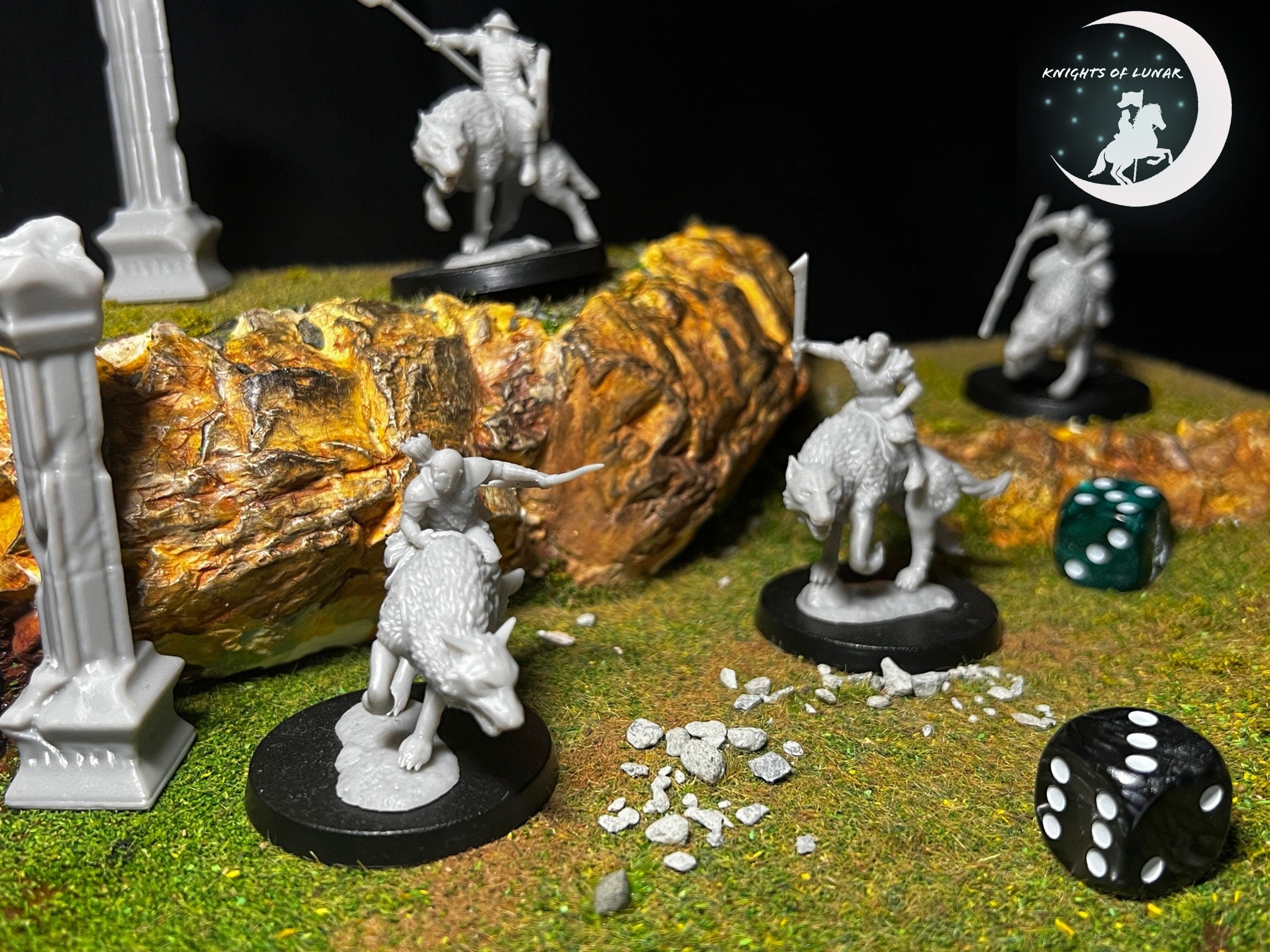 Warg Riders 28mm miniatures dnd minis fantasy miniatures dungeons and dragons miniatures for painting wargaming miniatures tabletop wargames