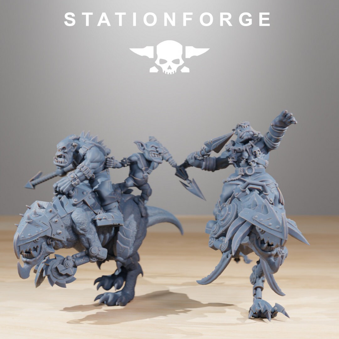 Orkaz Beast Riders 28mm sci-fi fantasy miniature for tabletop games grimdark RPGs dnd wargaming miniature dungeons and dragons