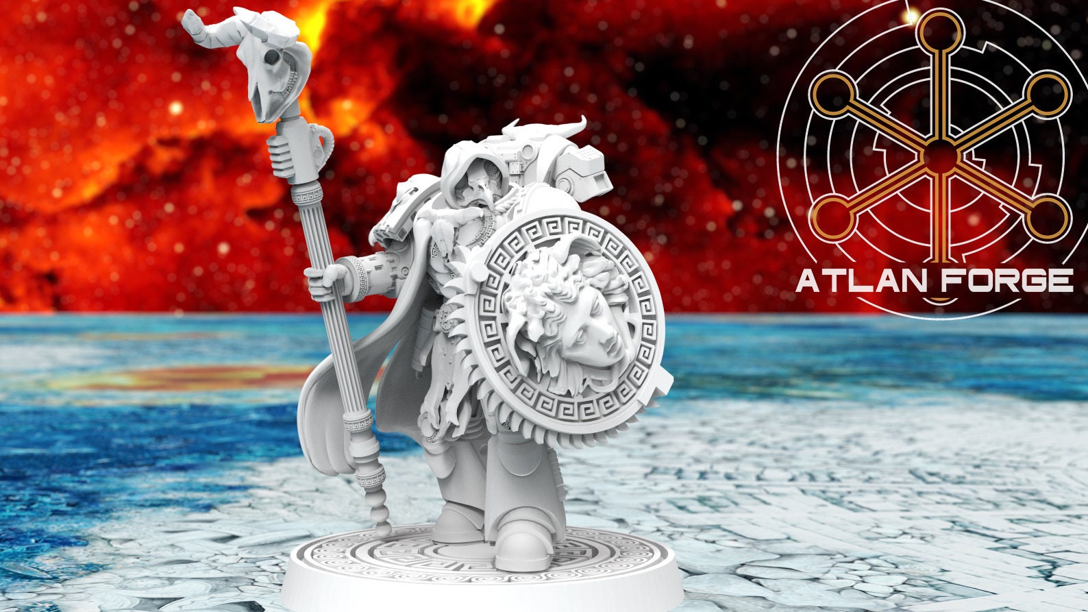 Minoan Priest 32mm wargame fantasy miniature dnd wargaming miniature dungeons and dragons painting gift RPG tabletop minis