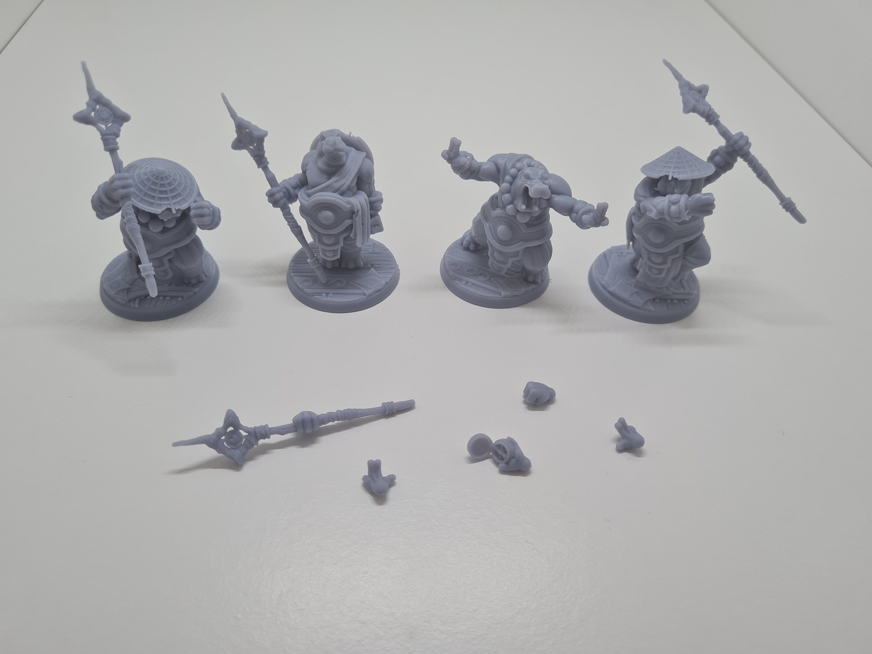 Hippo Revenant Monks Tabletop RPG Wargames Fantasy AOS D&D 32mm scale Miniature