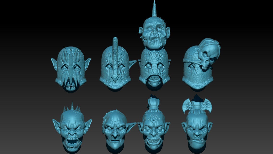 Terror realm orcs 28mm miniatures dnd gift fantasy miniatures dungeons and dragons minis wargaming miniatures tabletop wargames miniature