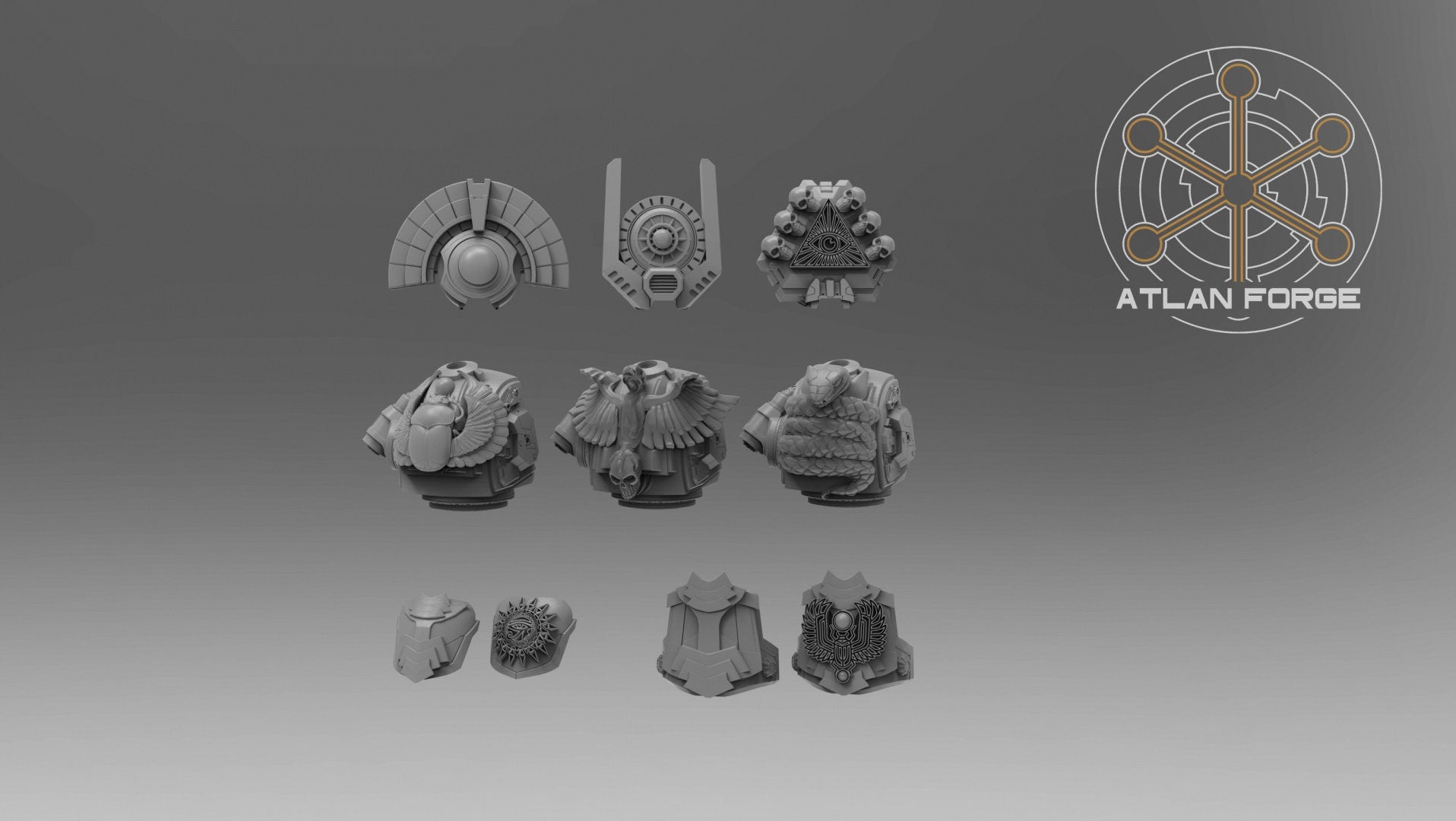 Aegyptian Royal Dreadnought 32mm sci-fi fantasy miniature for tabletop games grimdark RPGs dnd wargaming miniature dungeons and dragons