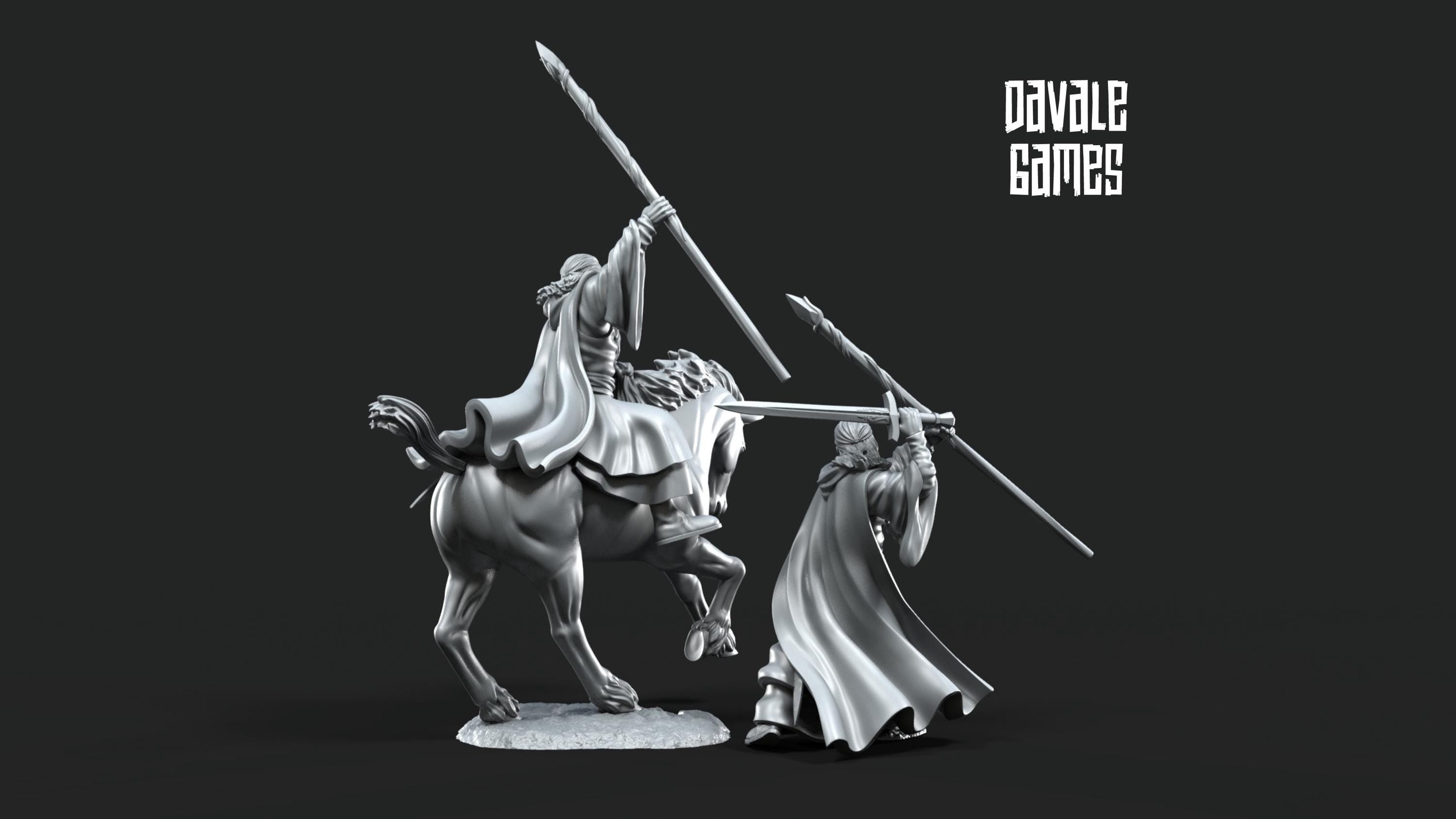 Gaënale the Mage White Light 28mm miniatures dnd minis fantasy miniatures dungeons and dragons painting wargaming miniatures tabletop