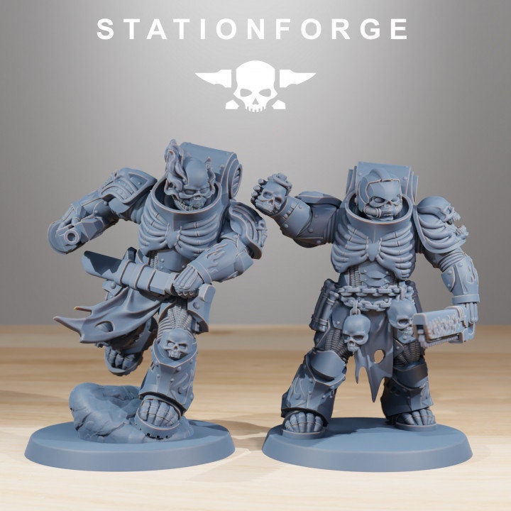 Socratis Doom Reapers 32mm sci-fi fantasy miniature for tabletop games grimdark RPGs dnd wargaming miniature dungeons and dragons skeleton