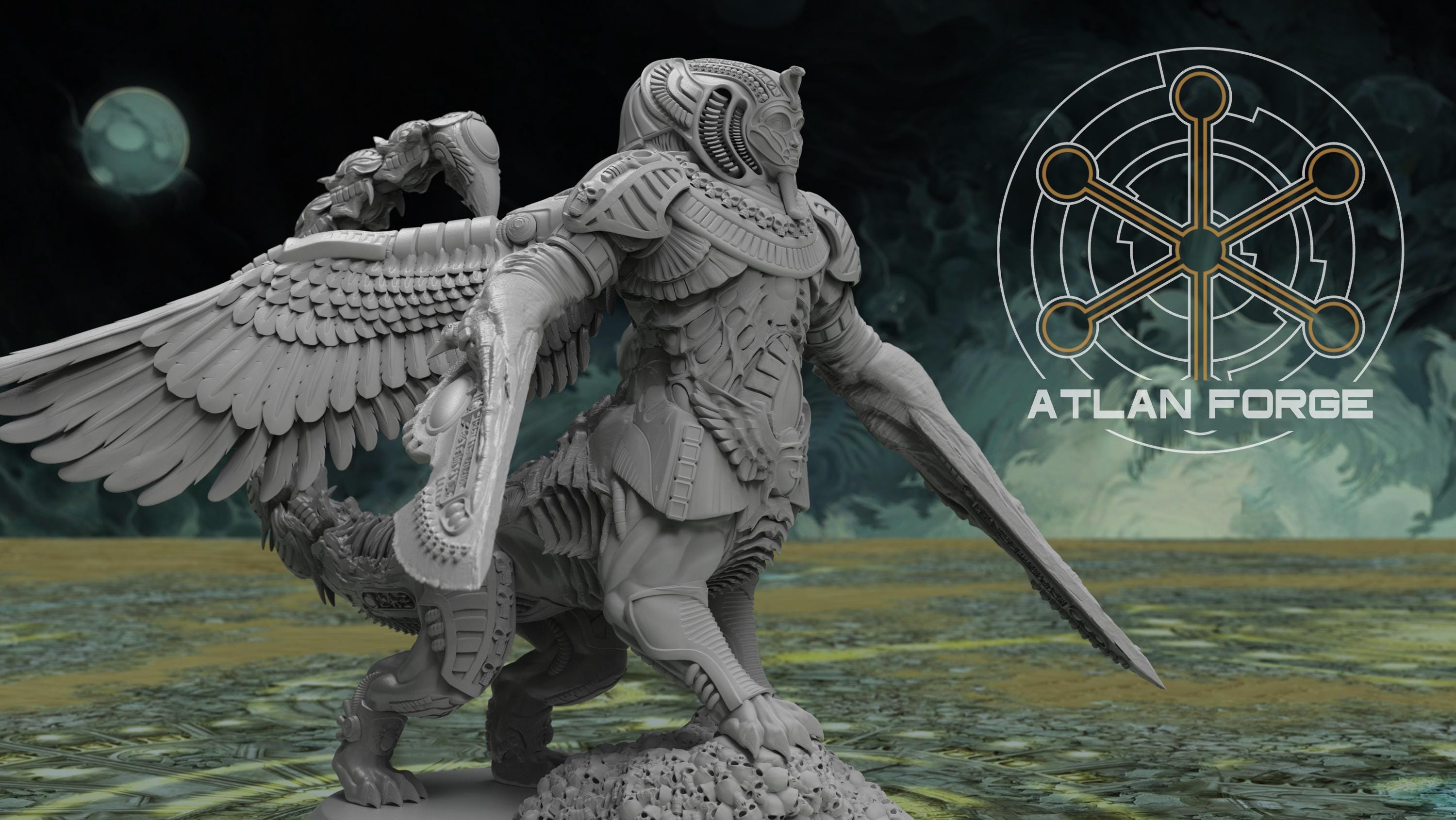 Aegyptian Battle Sphinx 32mm wargame fantasy miniature dnd wargaming miniature dungeons and dragons painting gift RPG tabletop minis