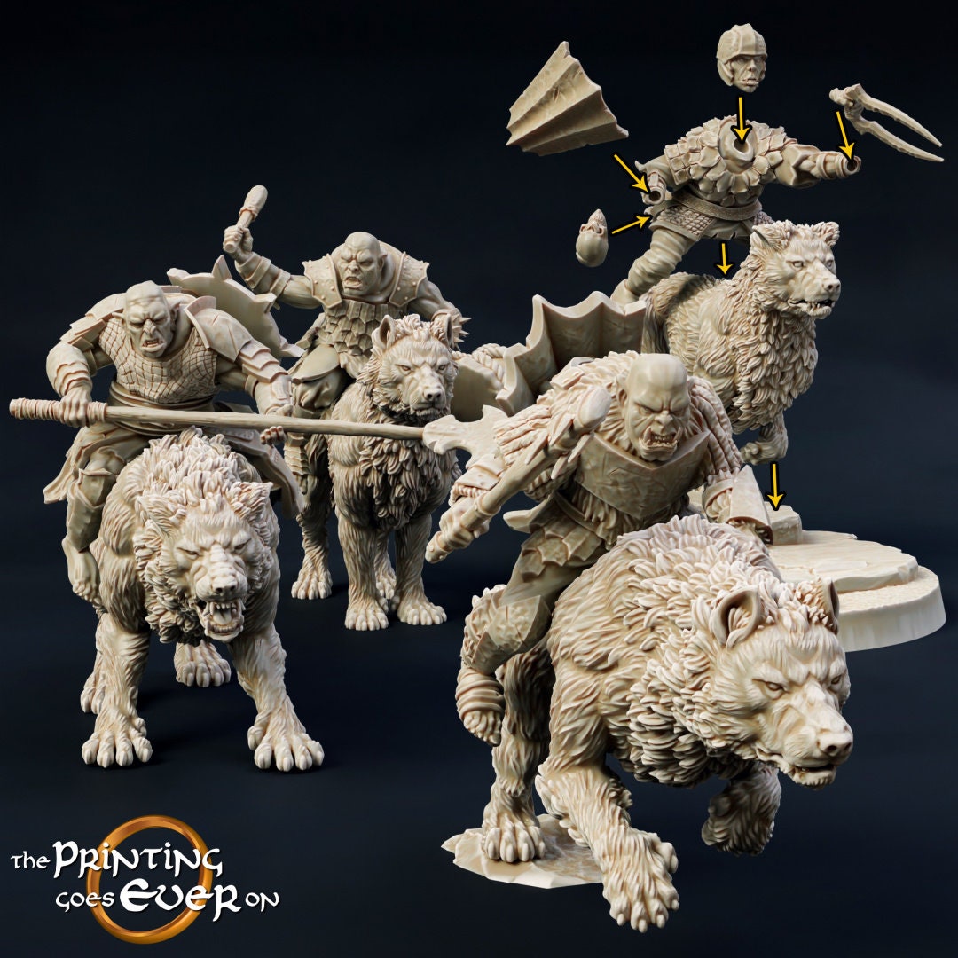 Savage Wargs Riders 28mm miniatures dnd minis fantasy miniatures dungeons and dragons miniatures for painting wargaming miniatures tabletop