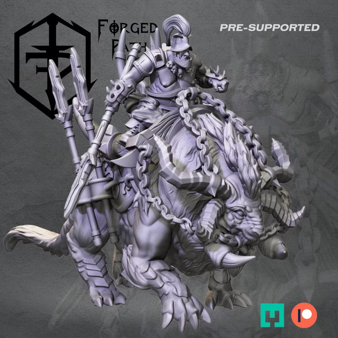 Braddor Rider 32mm Resin Miniature – Winter's March