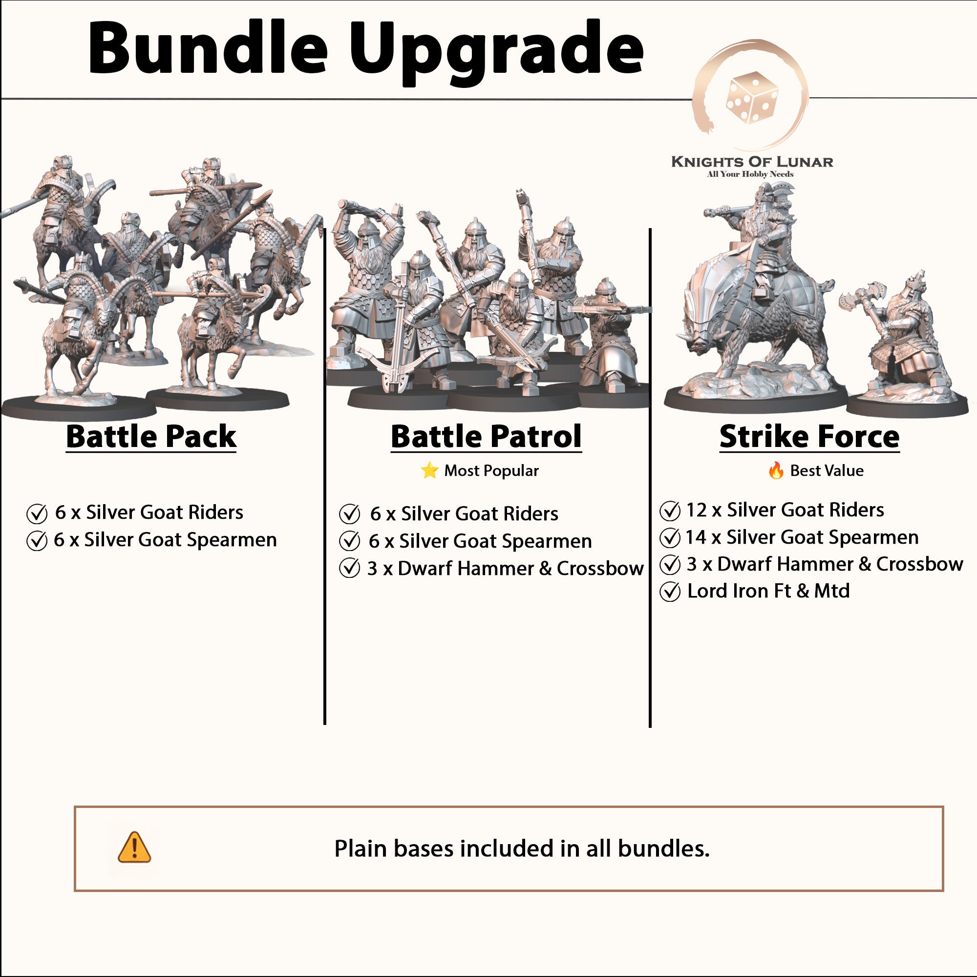 Silver Dwarf Spearmen 28mm Resin Miniatures – Fantasy Infantry for DnD and Wargaming